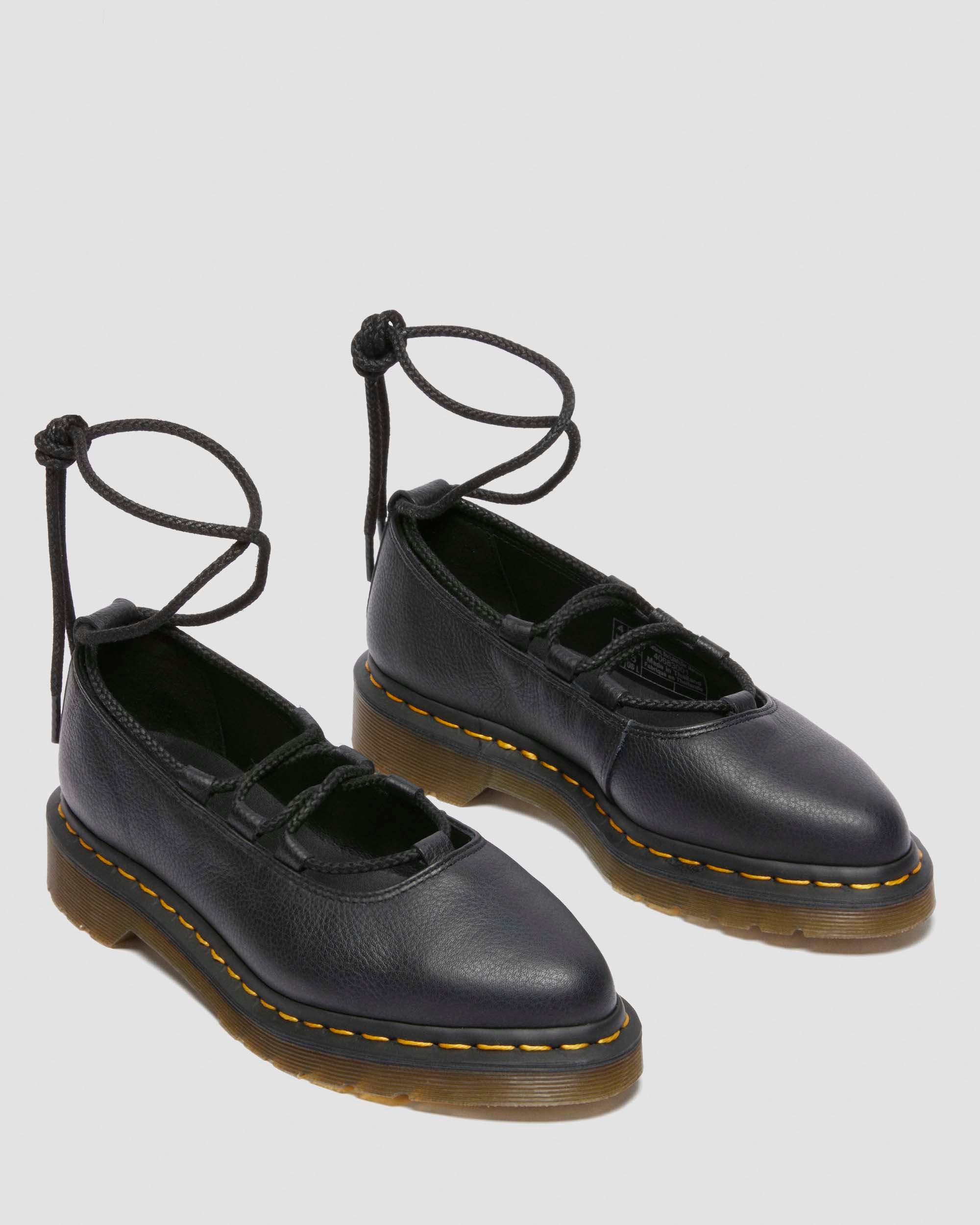 Musta Elphie Ii Virginia Leather Ballet -kengät