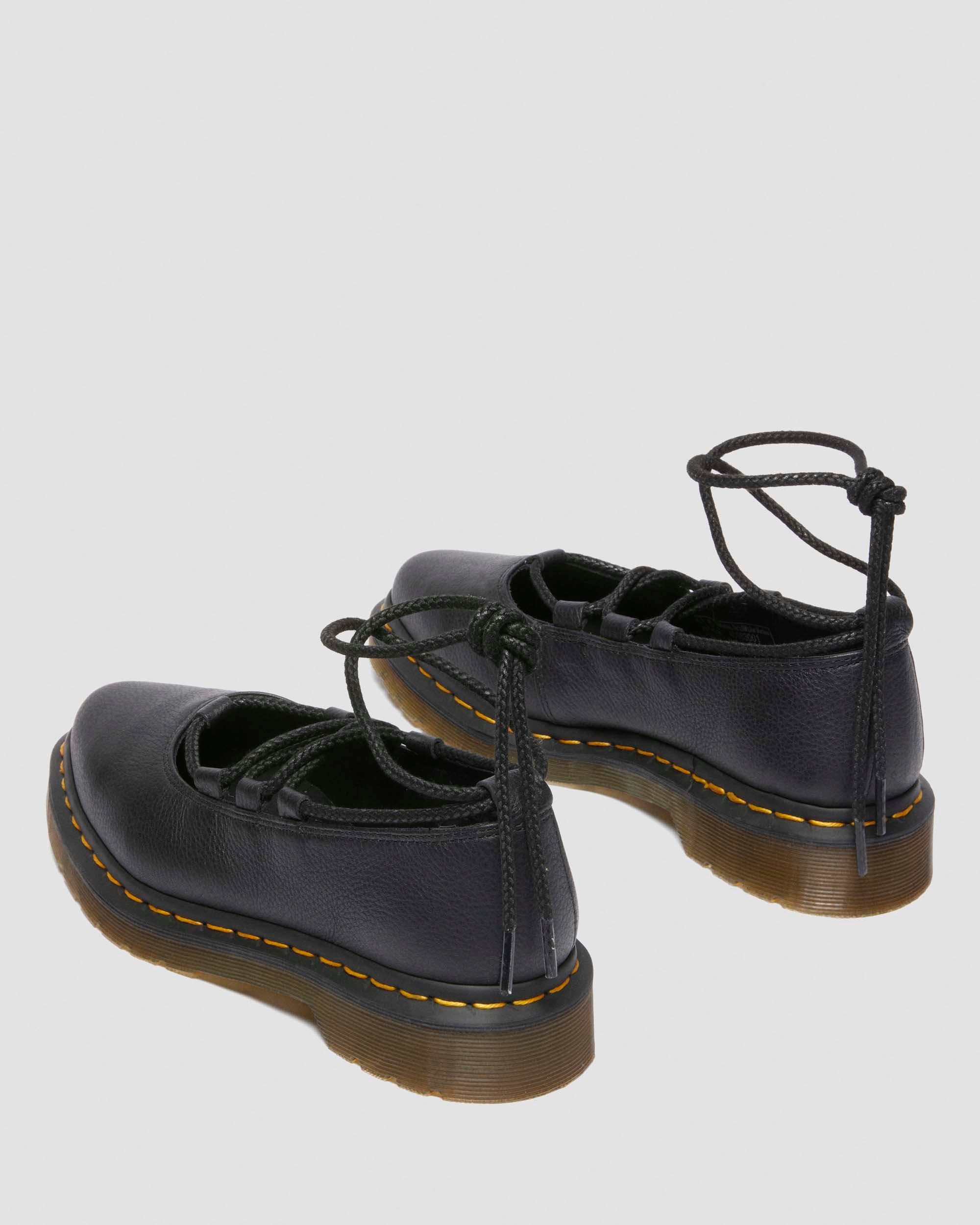 Musta Elphie Ii Virginia Leather Ballet -kengät