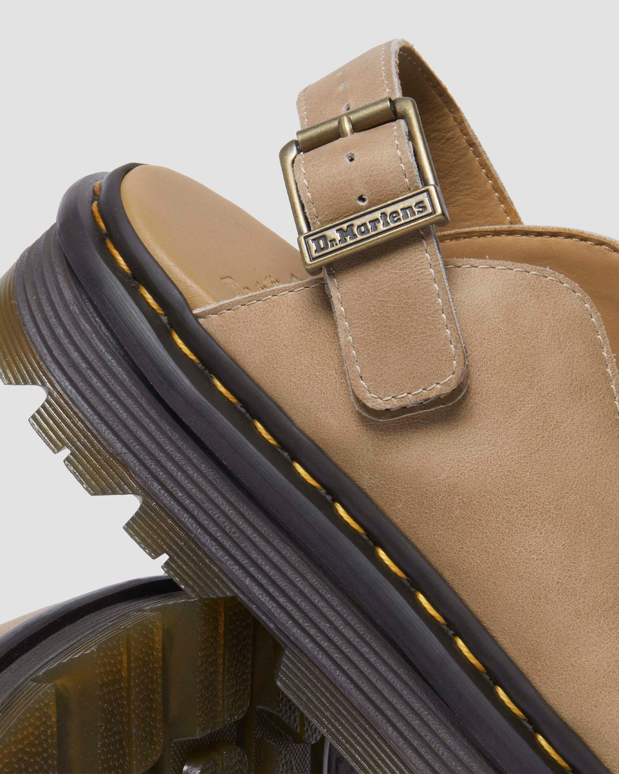 Zebzag Suede Casual Slingback Platform Mules in Porcelain Tan