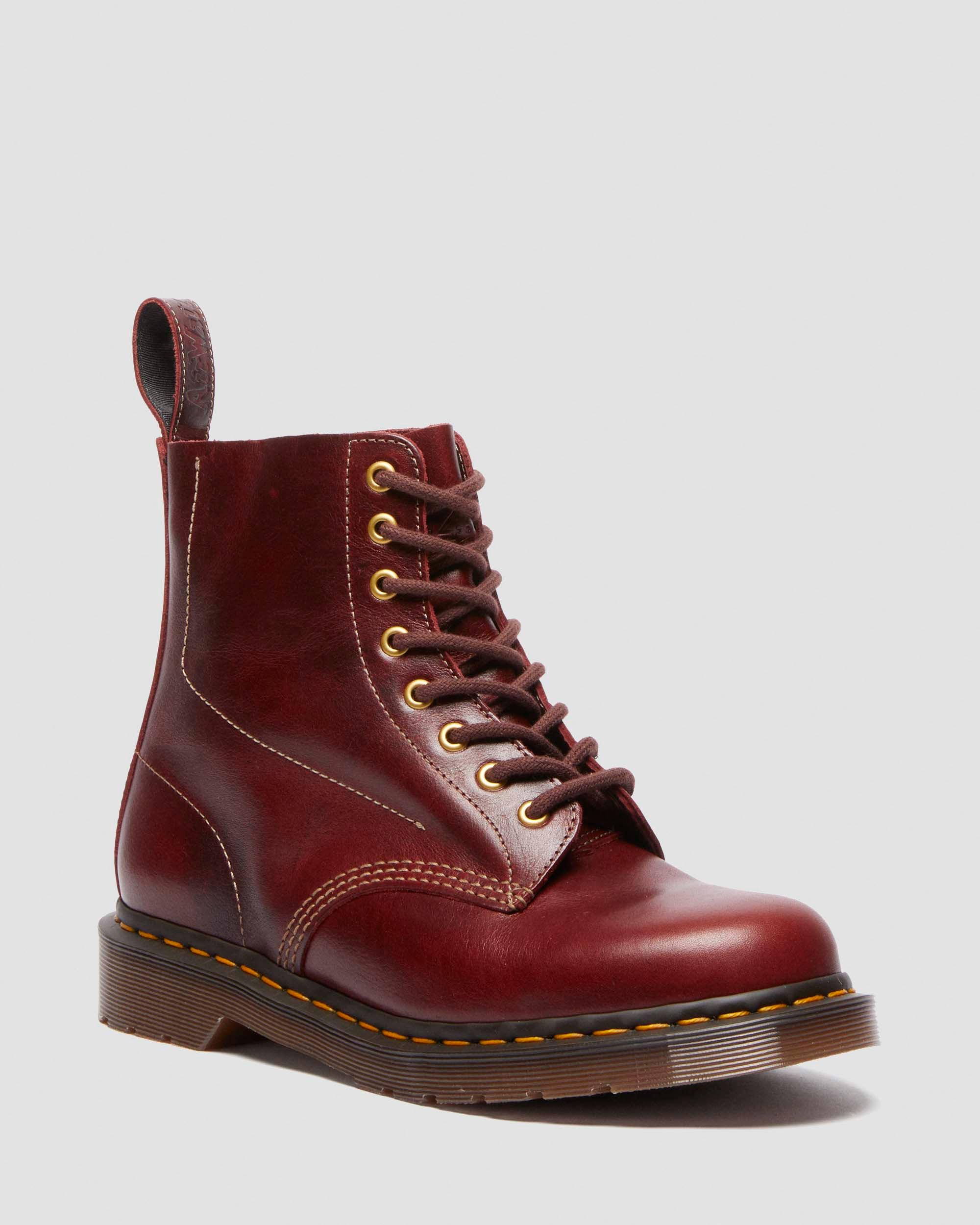 1460 Love Letter Leather Boots in Burgundy