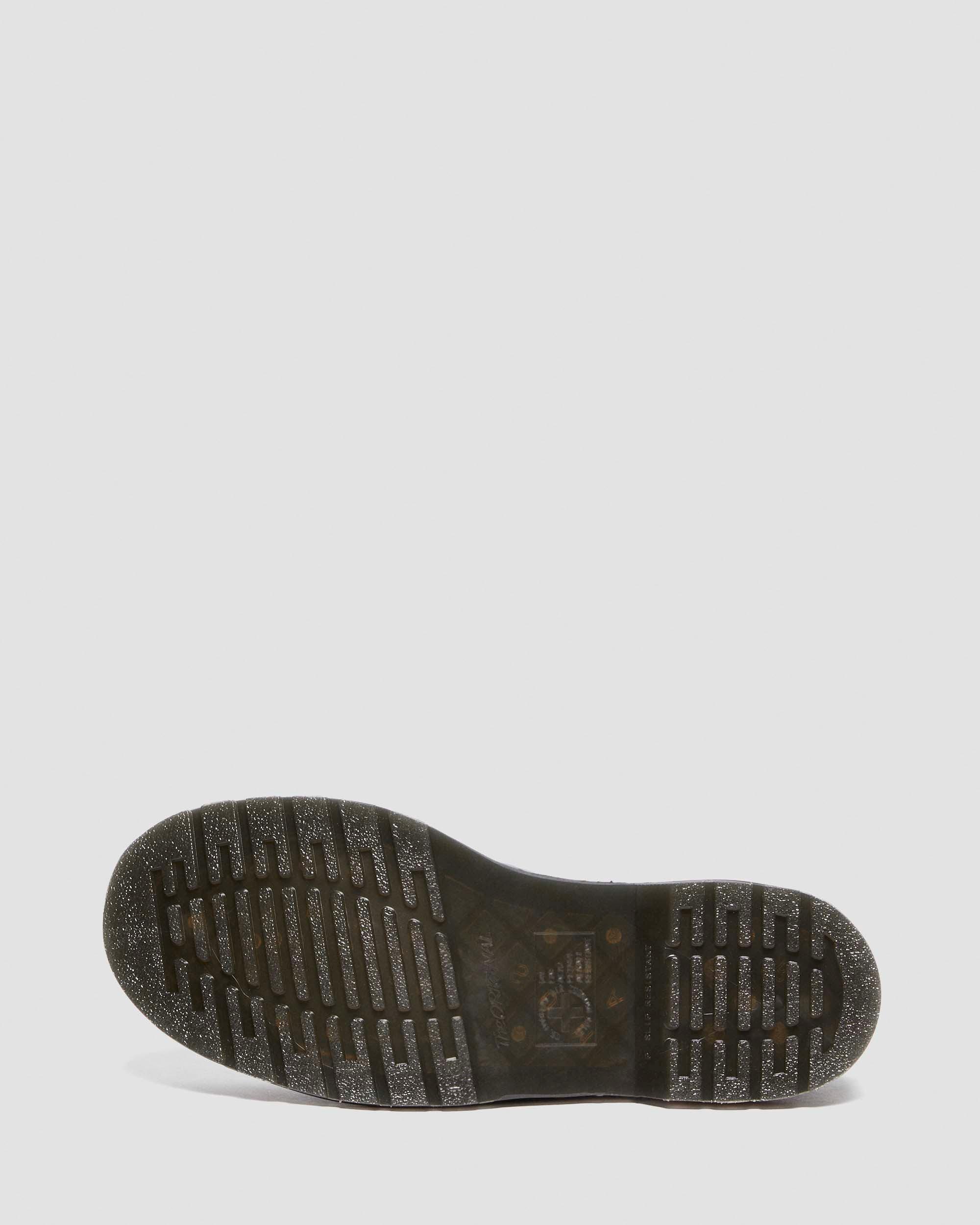 1461 Analine leren schoenen met stalen neuzen in Zwart