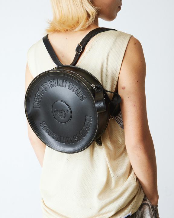 Kiev Leather Round Bag in Black | Dr. Martens Kiev Leather Round Bag in Black | Dr. Martens