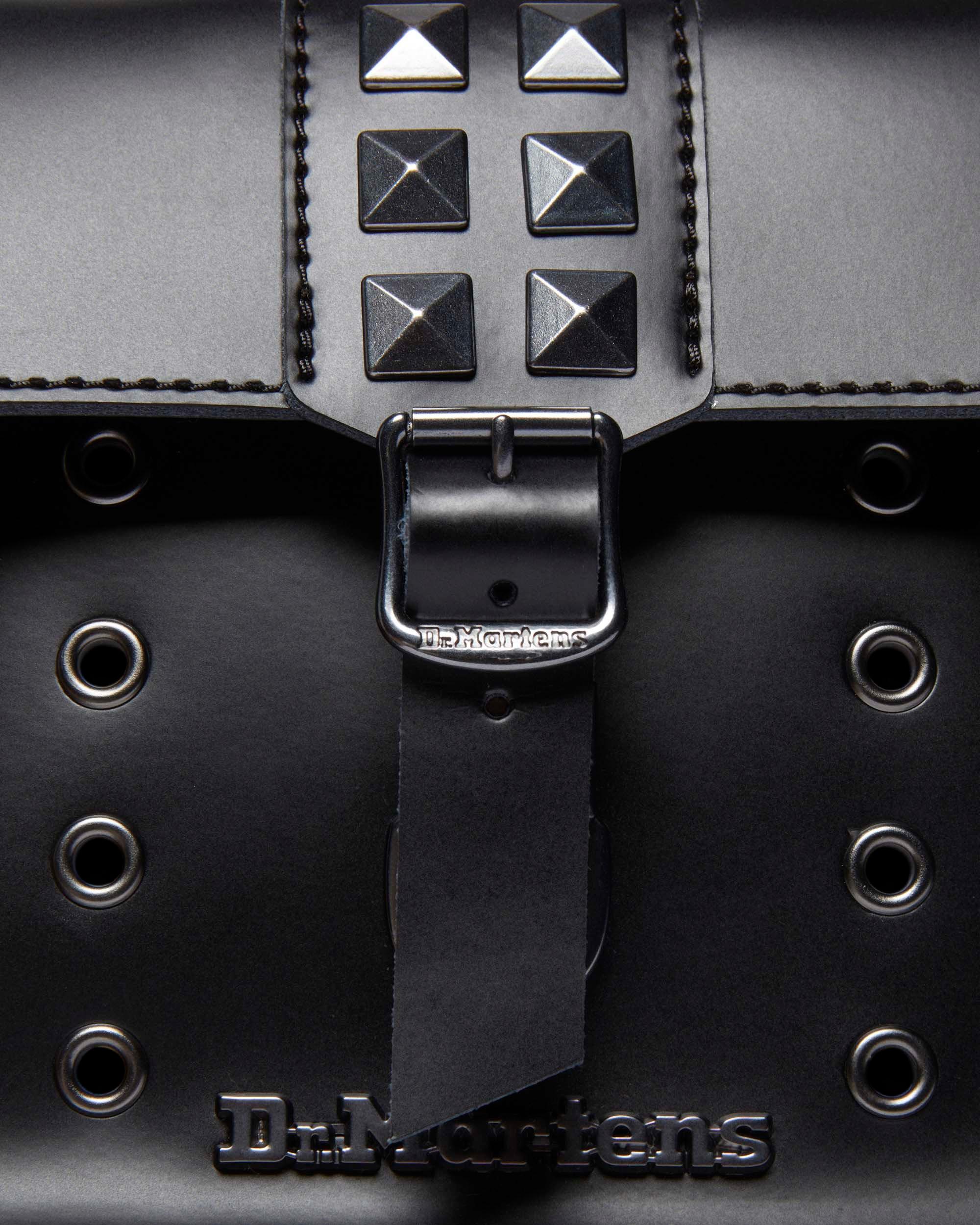 Kiev Leather Hardware Heart Shaped Bag in Black | Dr. Martens