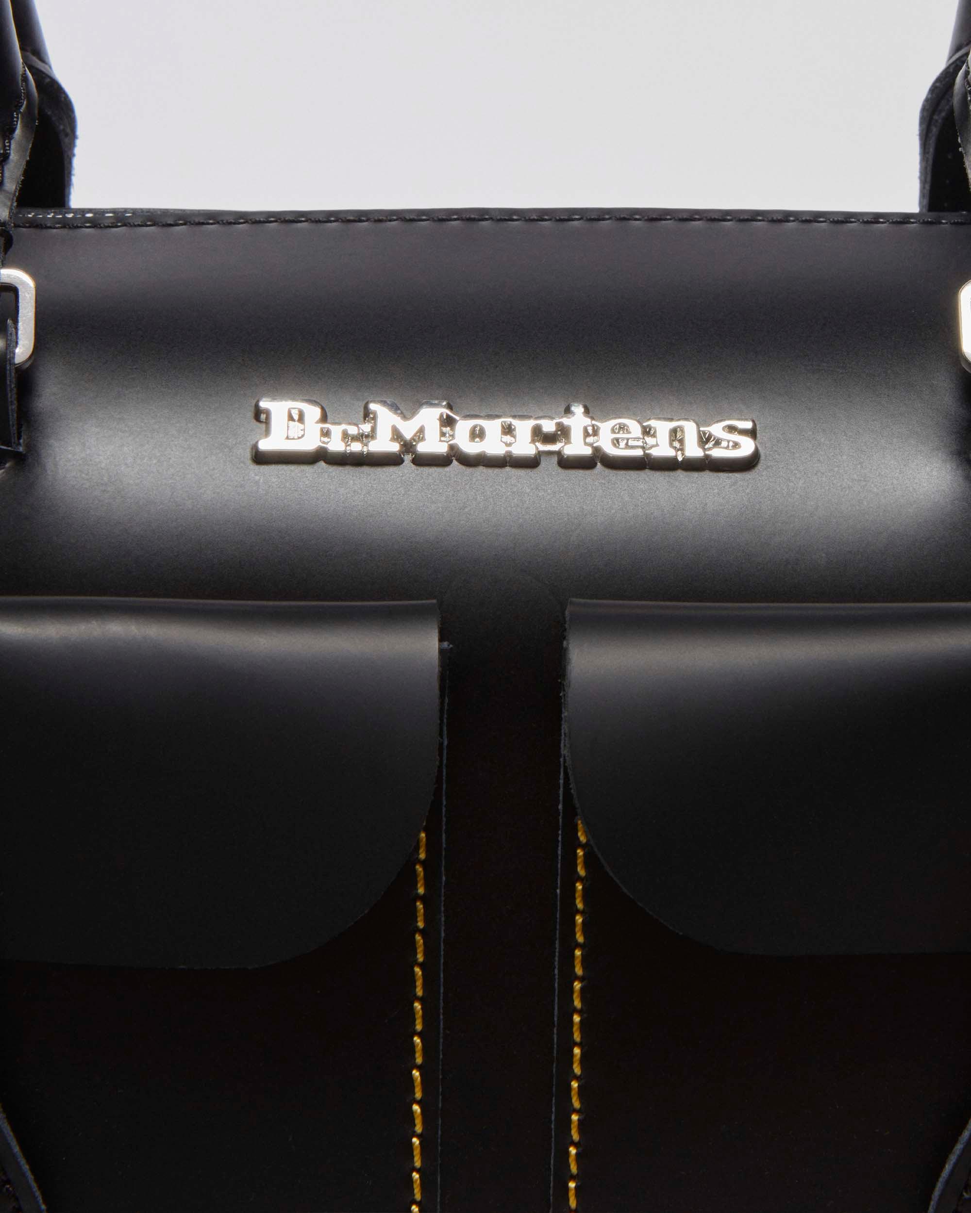 Kiev Leather Top Handle Bag in Black | Dr. Martens