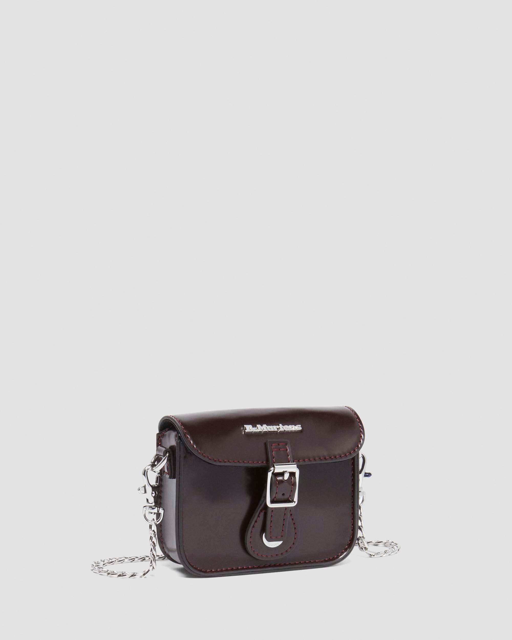 5 Inch Vegan Mini Satchel in Red