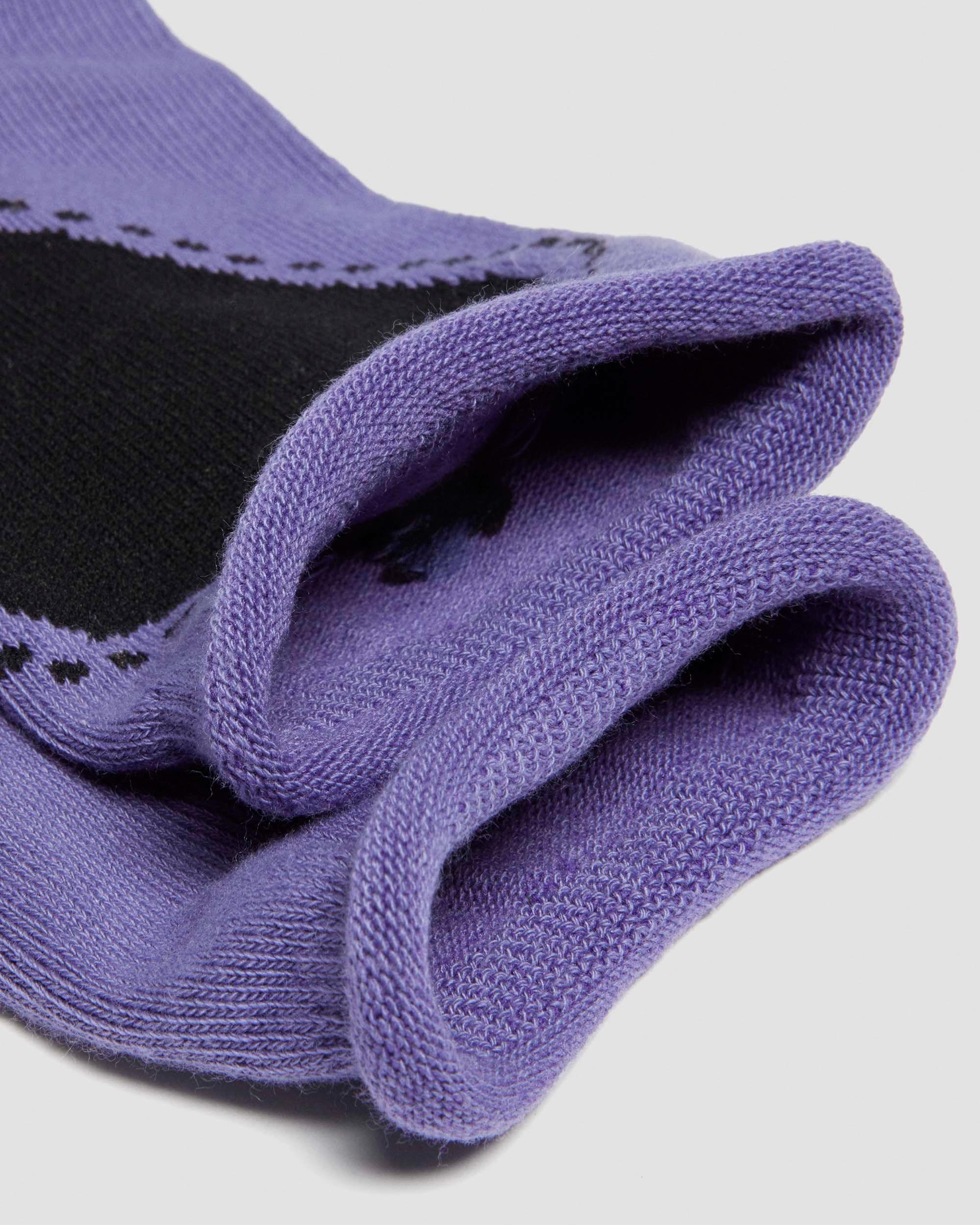 Heart Cotton Blend Socks in Twilight Purple