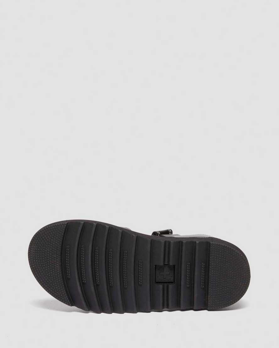 Dr. Martens' Junior Marlow Hearts Leather Sandals In Pink