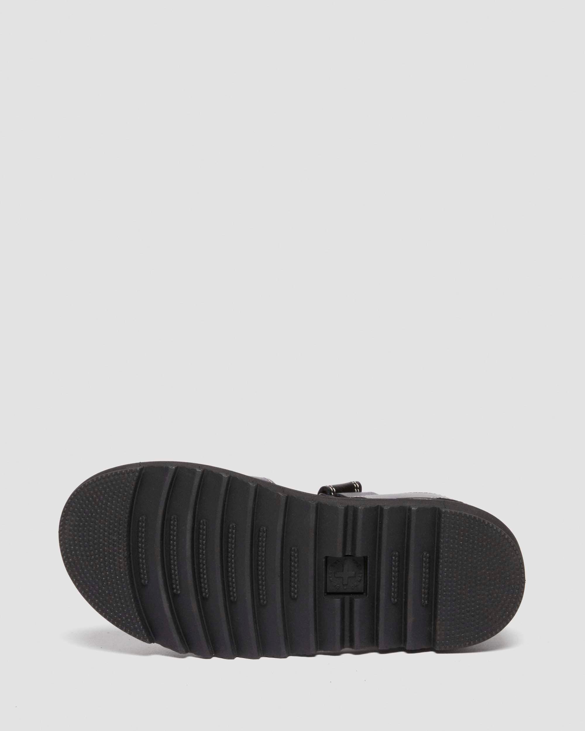 Sandales Marlow Hearts en cuir Junior in Noir+Rose Poudré