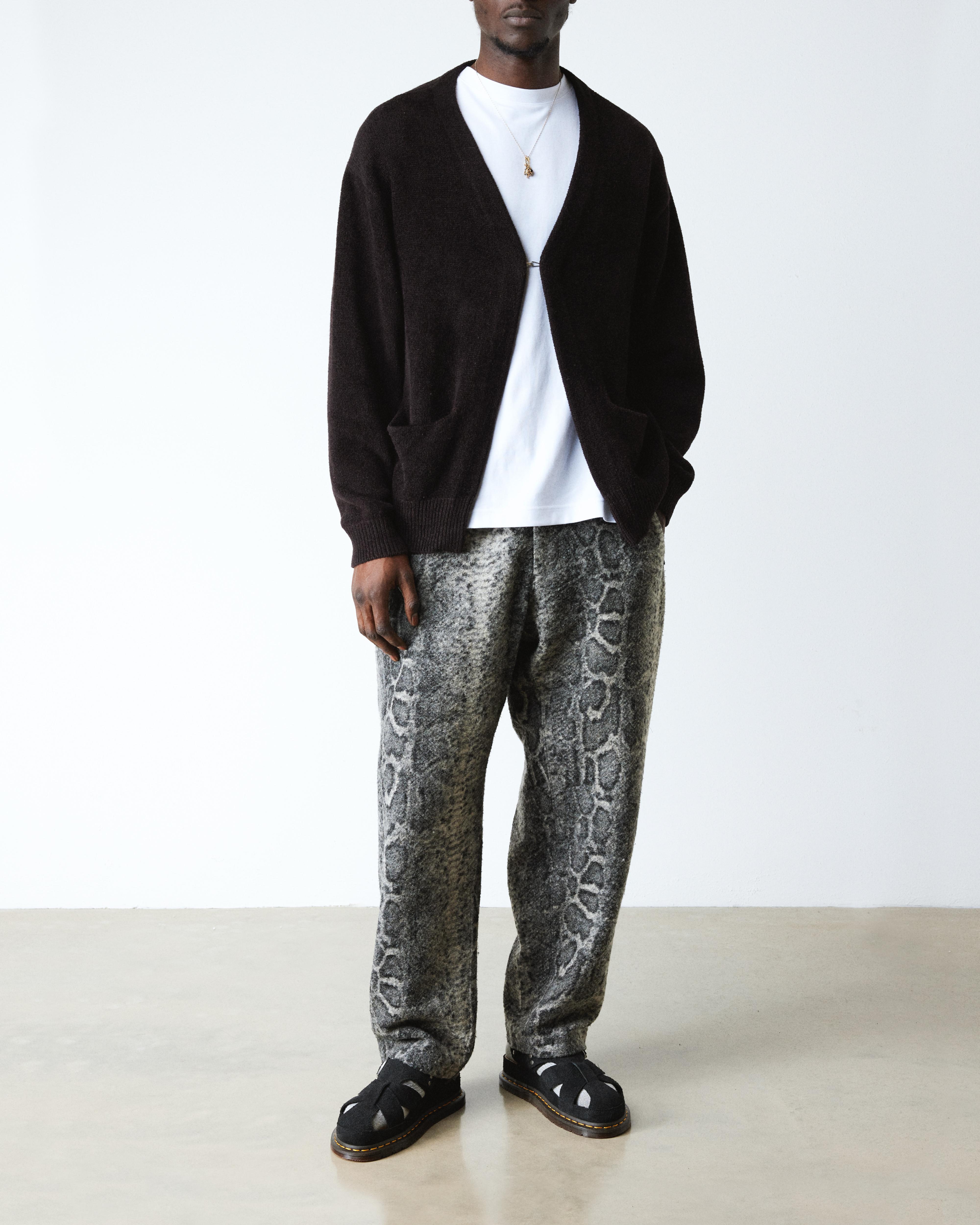 Sandales fisherman Archive en daim in Noir