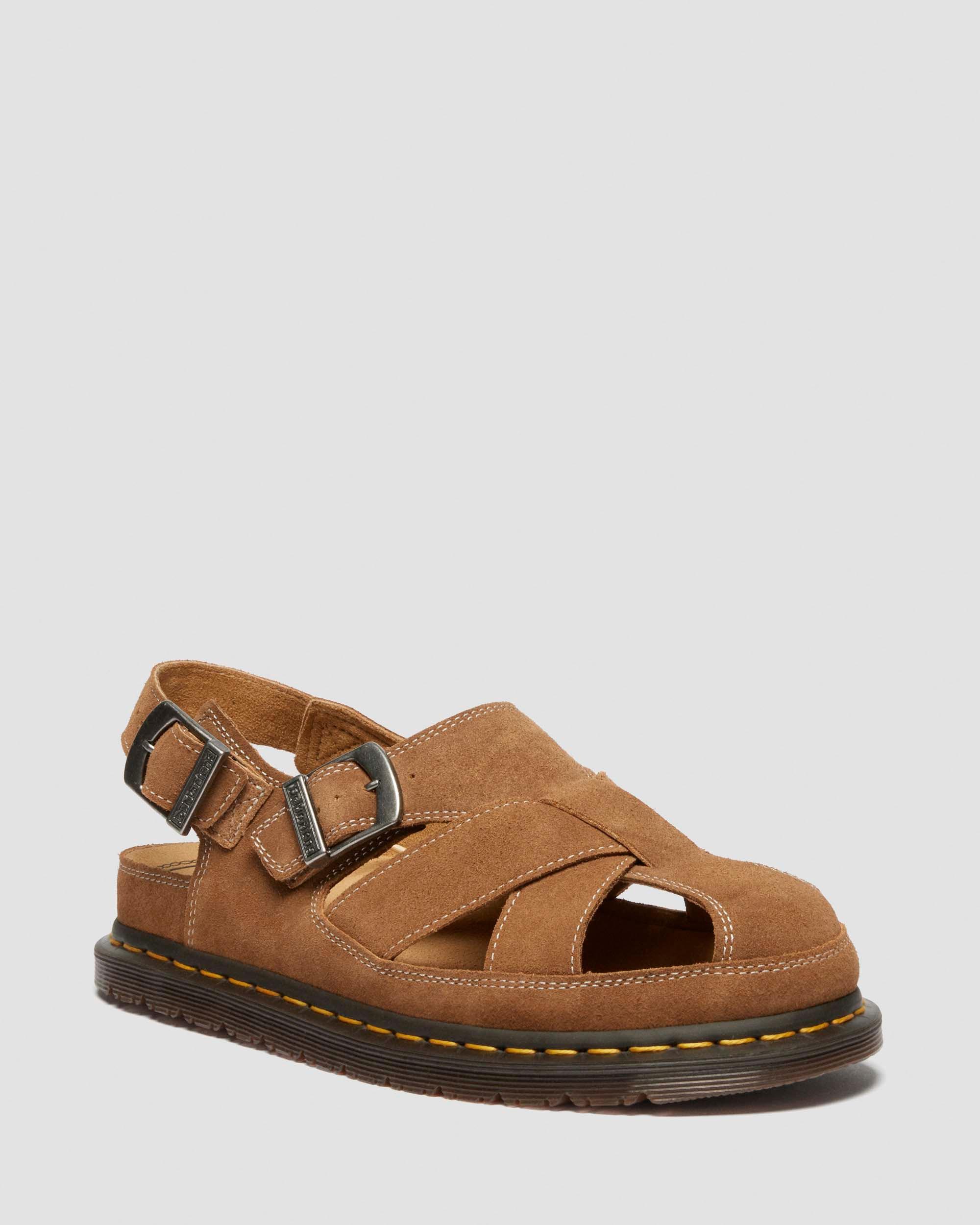 Archive Fisherman-sandaler i ruskind in Naturlig Brun