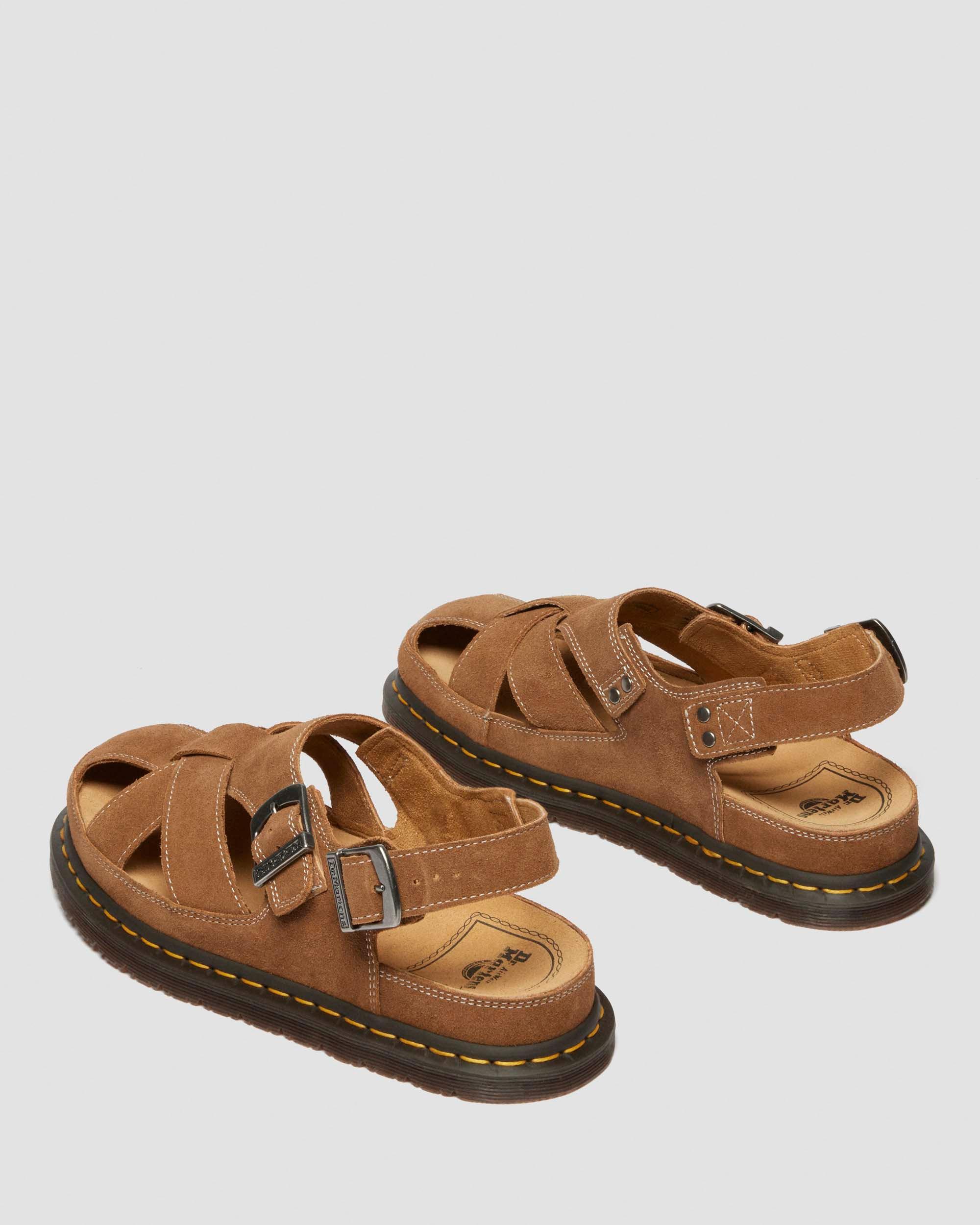 Archive Fisherman-sandaler i ruskind in Naturlig Brun