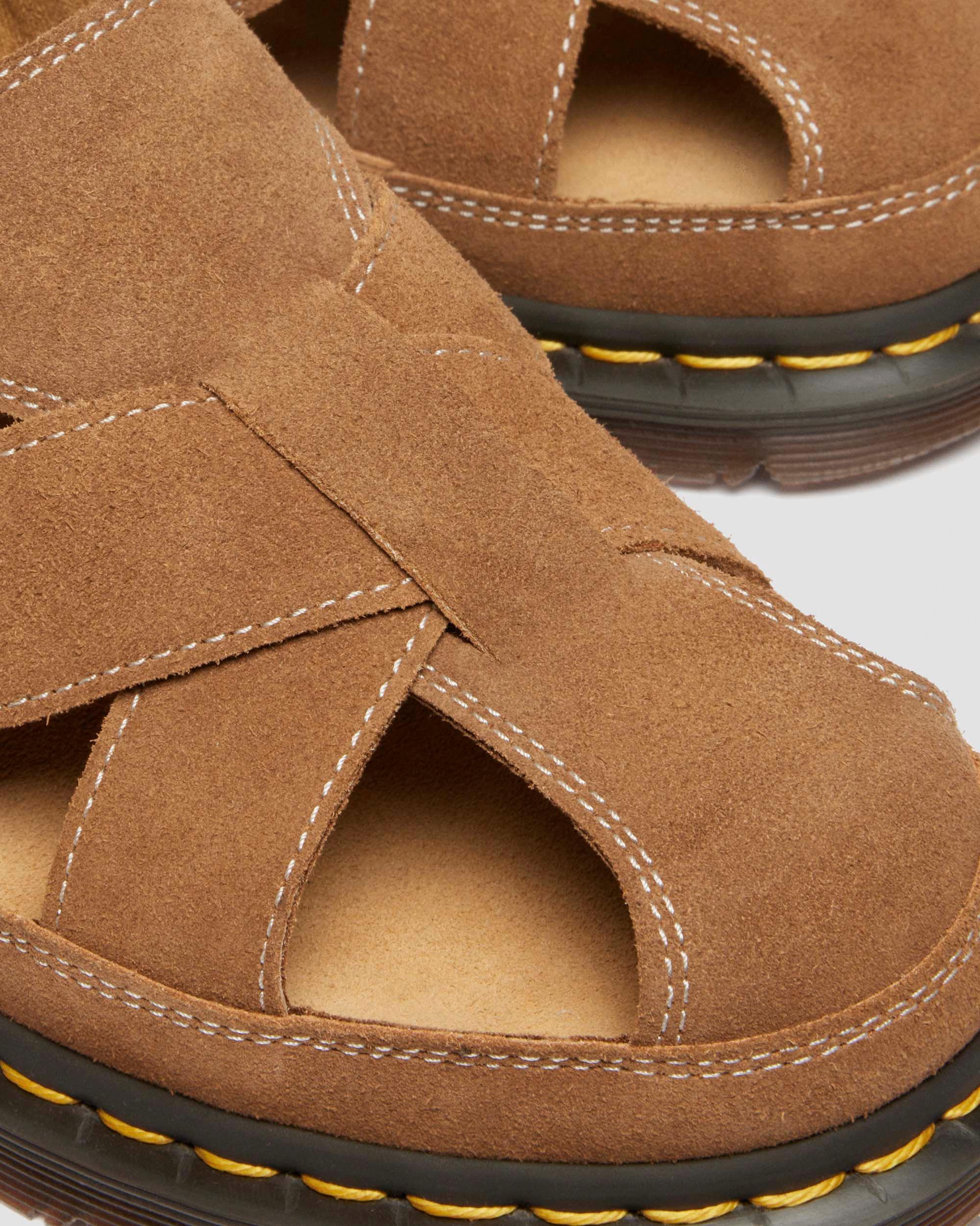 Archive Fisherman-sandaler i ruskind in Naturlig Brun