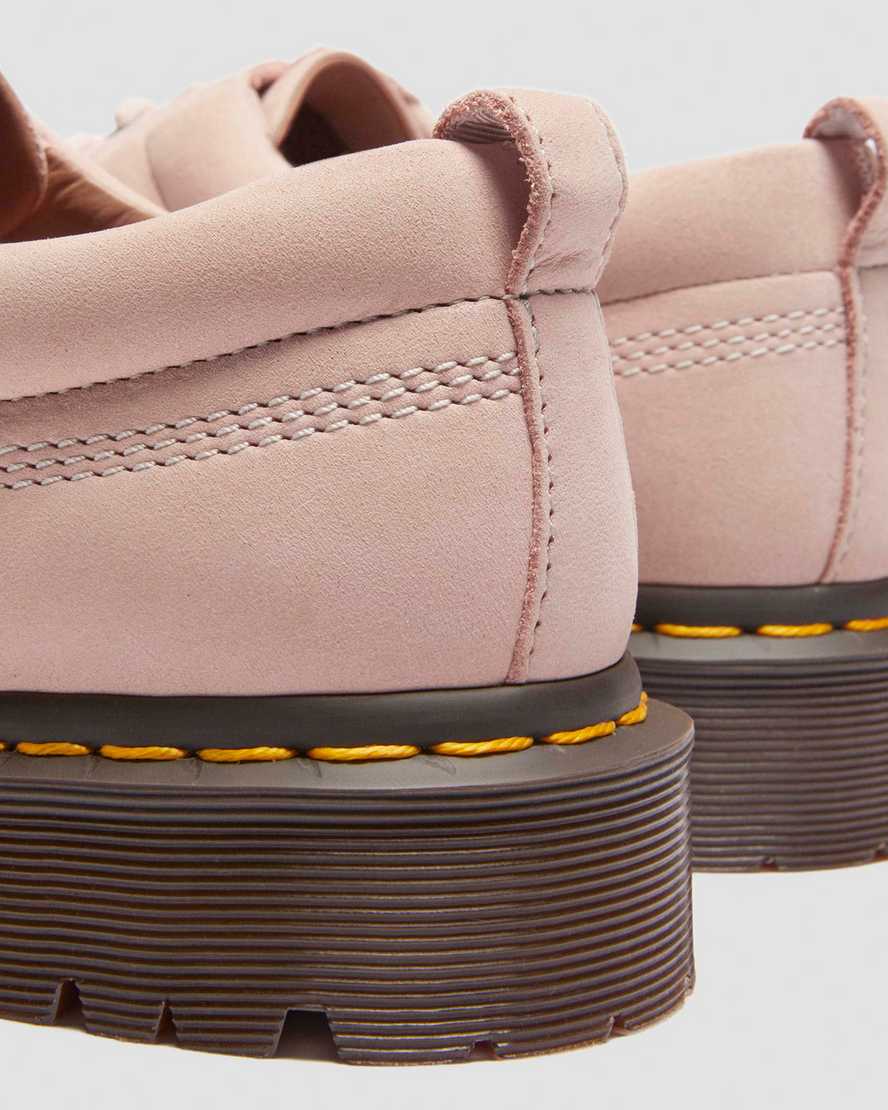 Dr. Martens Lowell Buttersoft Leather Moc Toe Shoes In Pink