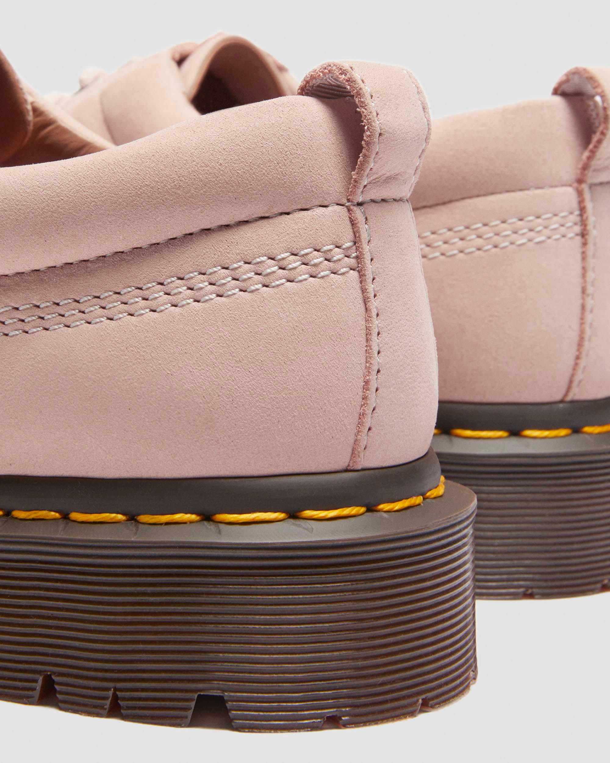 Lowell Buttersoft leather moc toe shoes in Powder Pink