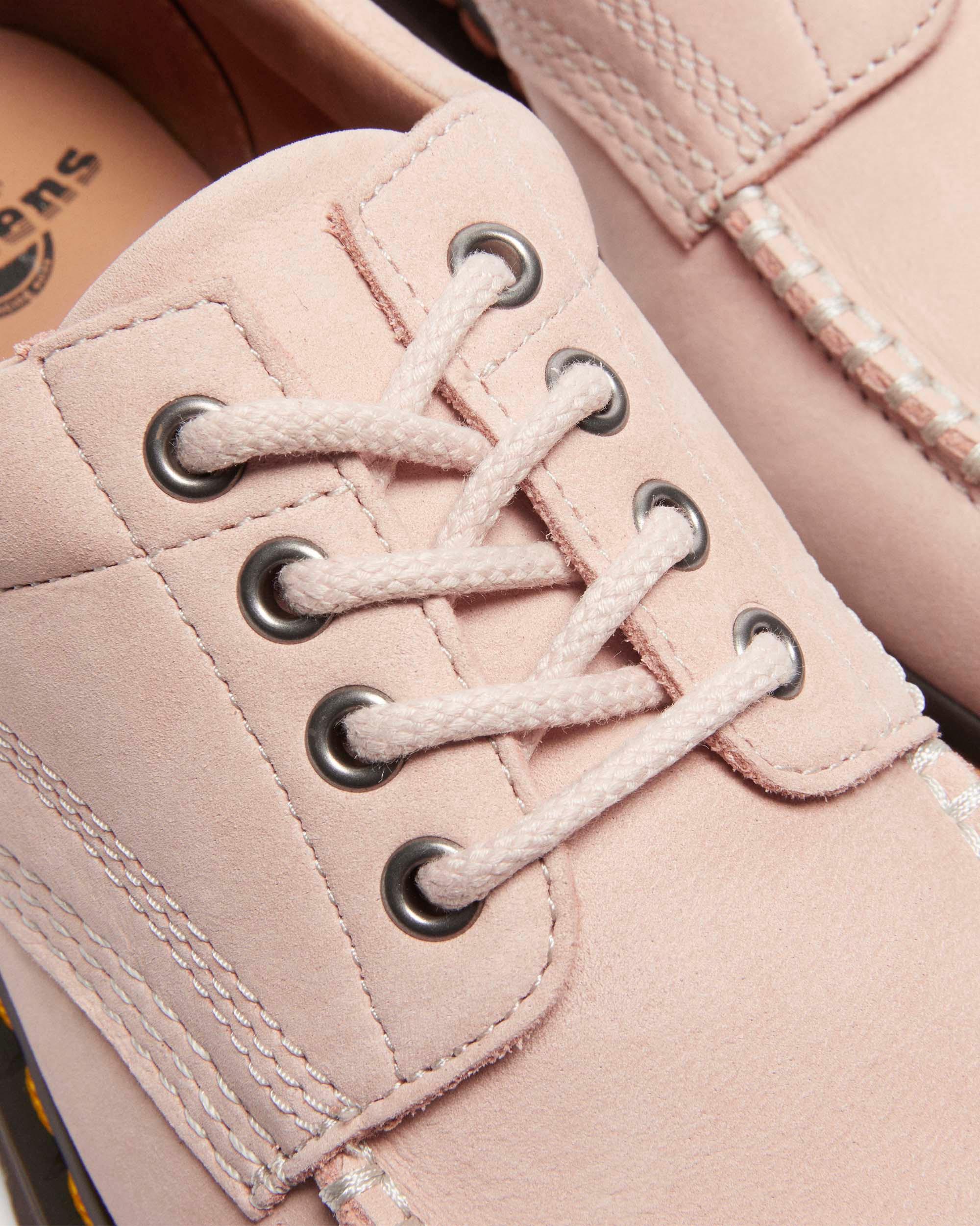 Lowell Buttersoft leather moc toe shoes in Powder Pink