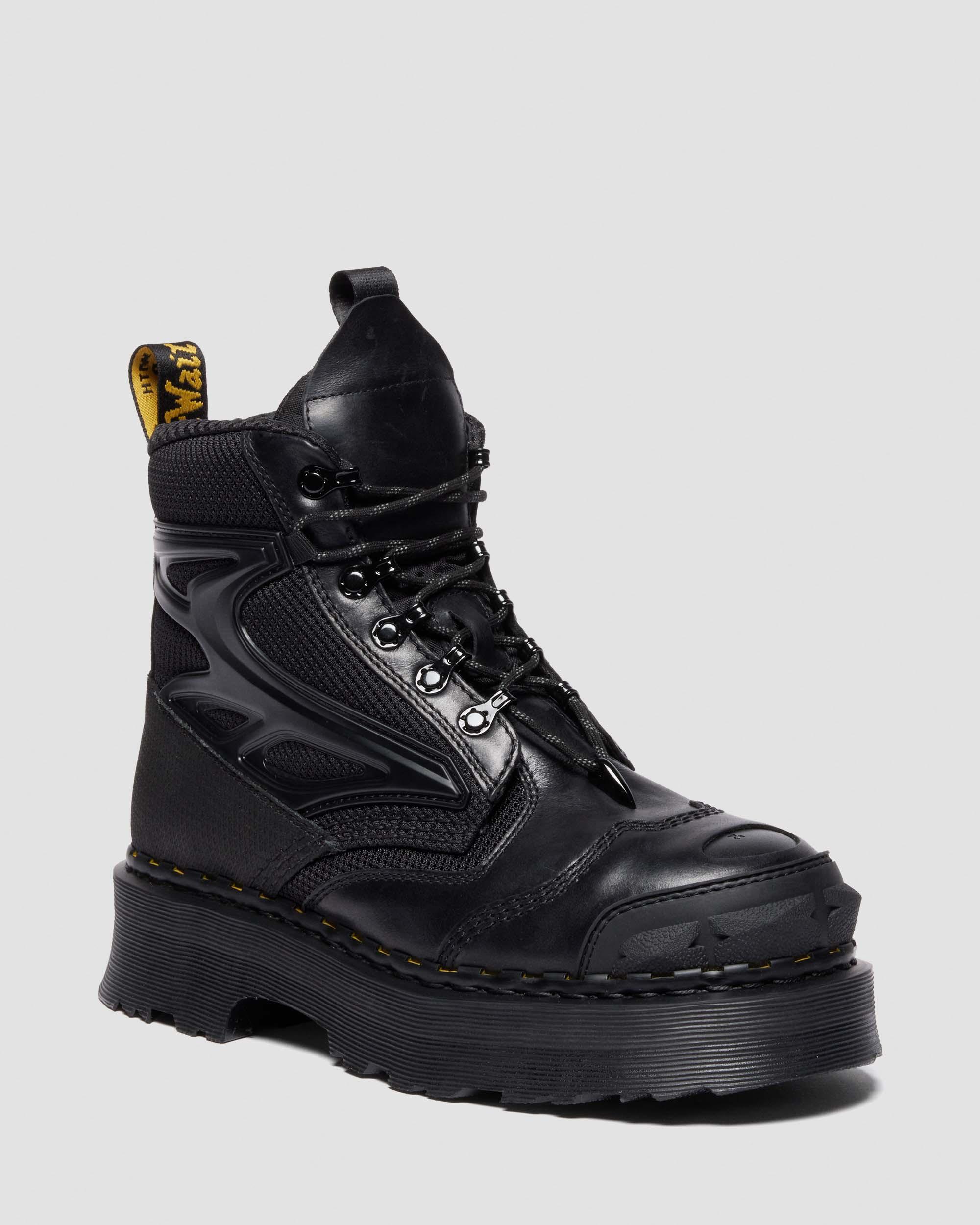 こってぃ EXOSHIELD XX01 steel toe leather boots in BLACK | Dr. Martens™