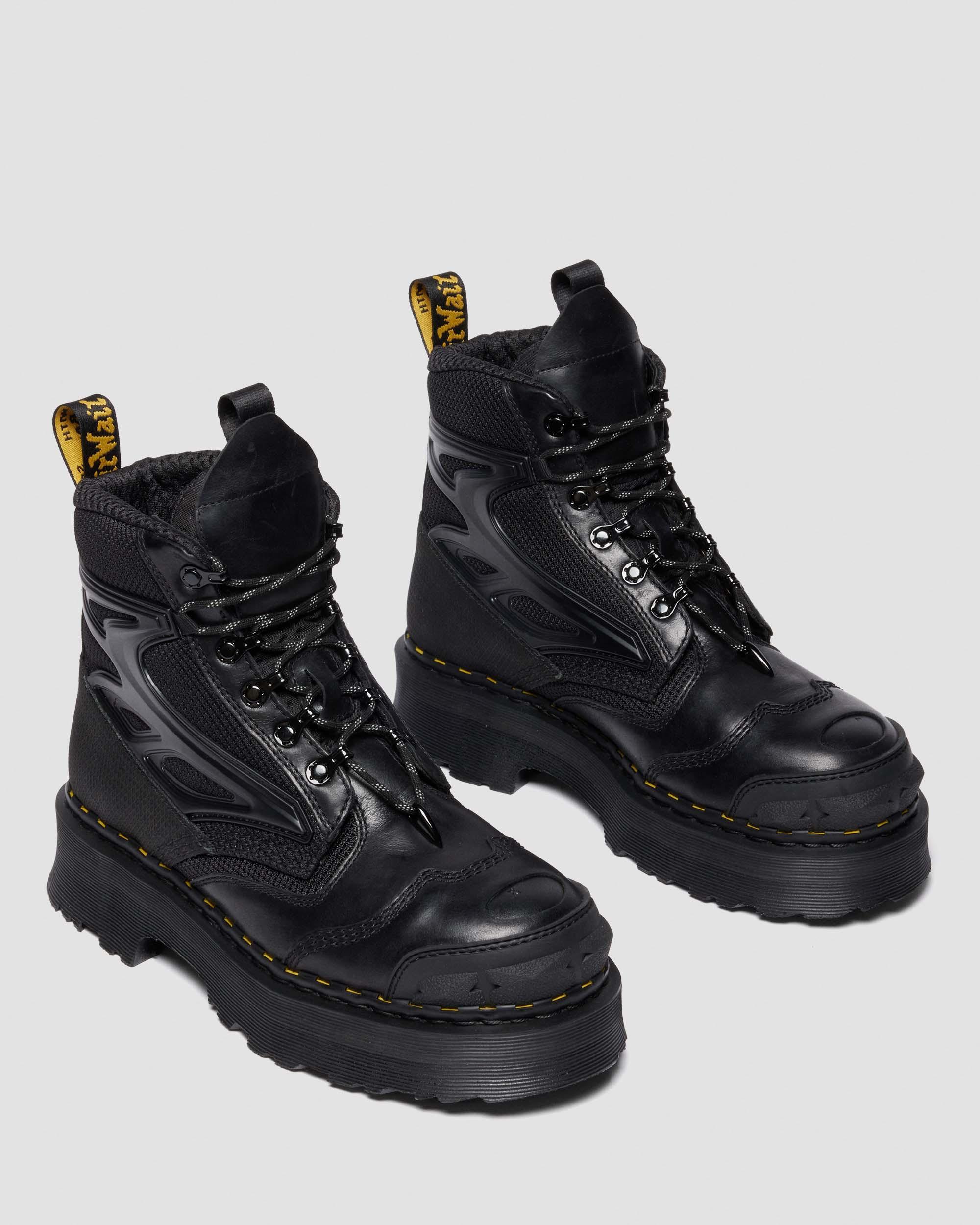 EXOSHIELD XX01 steel toe leather boots in Black
