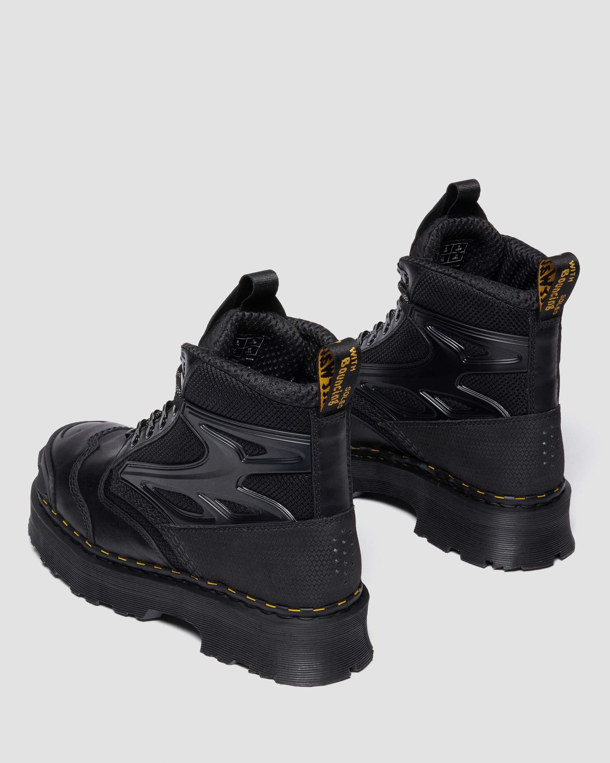 EXOSHIELD XX01 steel toe leather boots in BLACK | Dr. Martens™