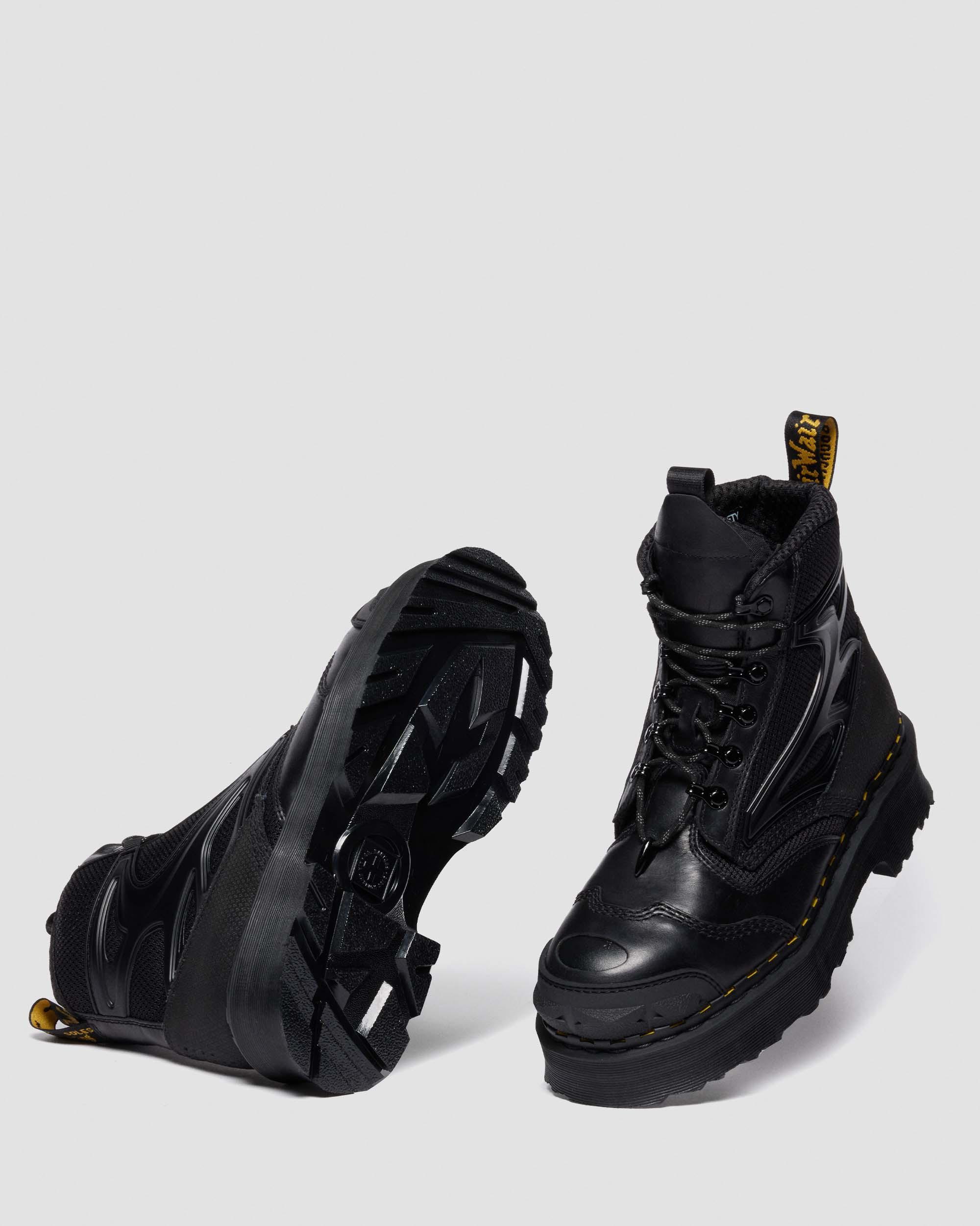 EXOSHIELD XX01 steel toe leather boots in Black