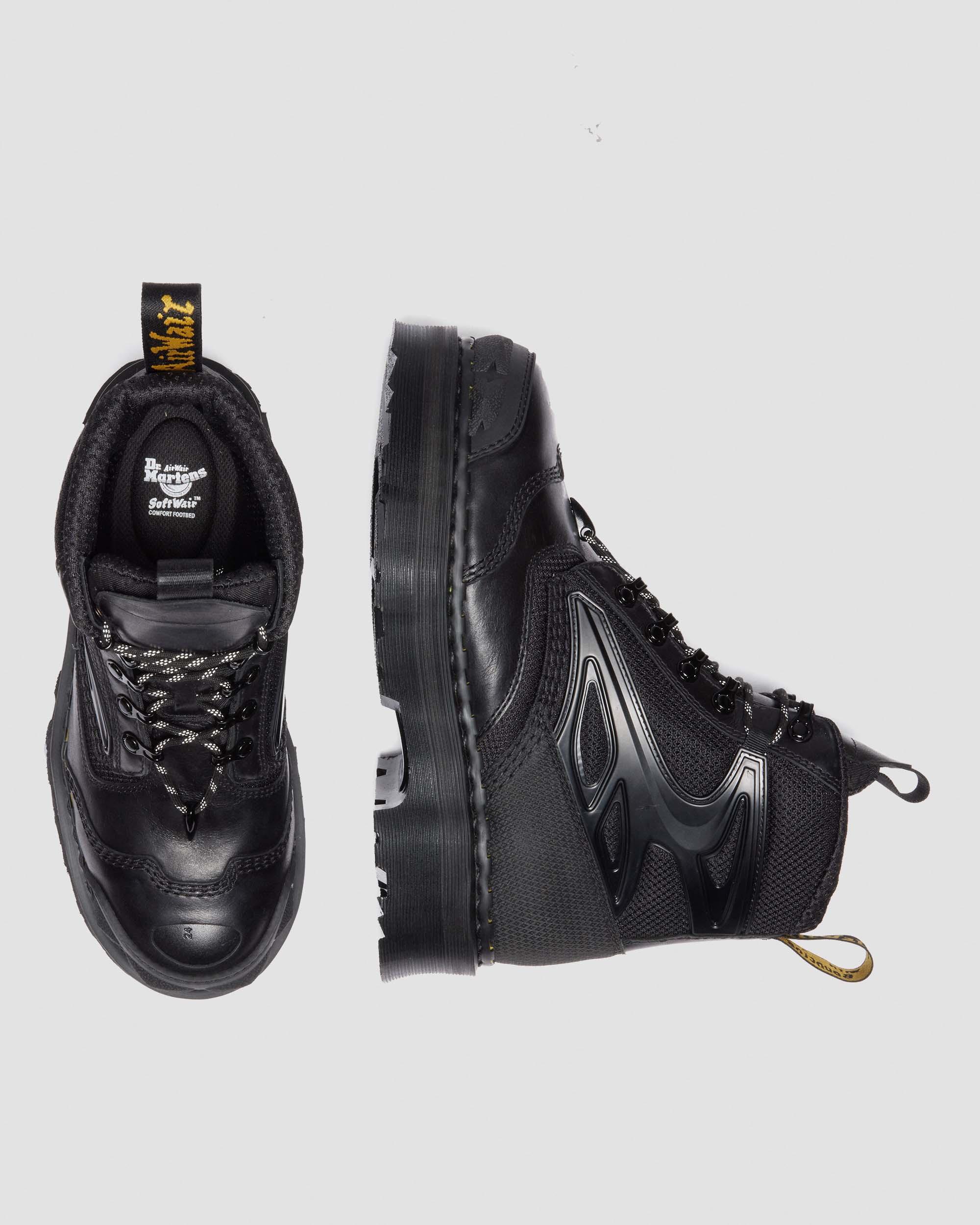 EXOSHIELD XX01 steel toe leather boots in BLACK | Dr. Martens™