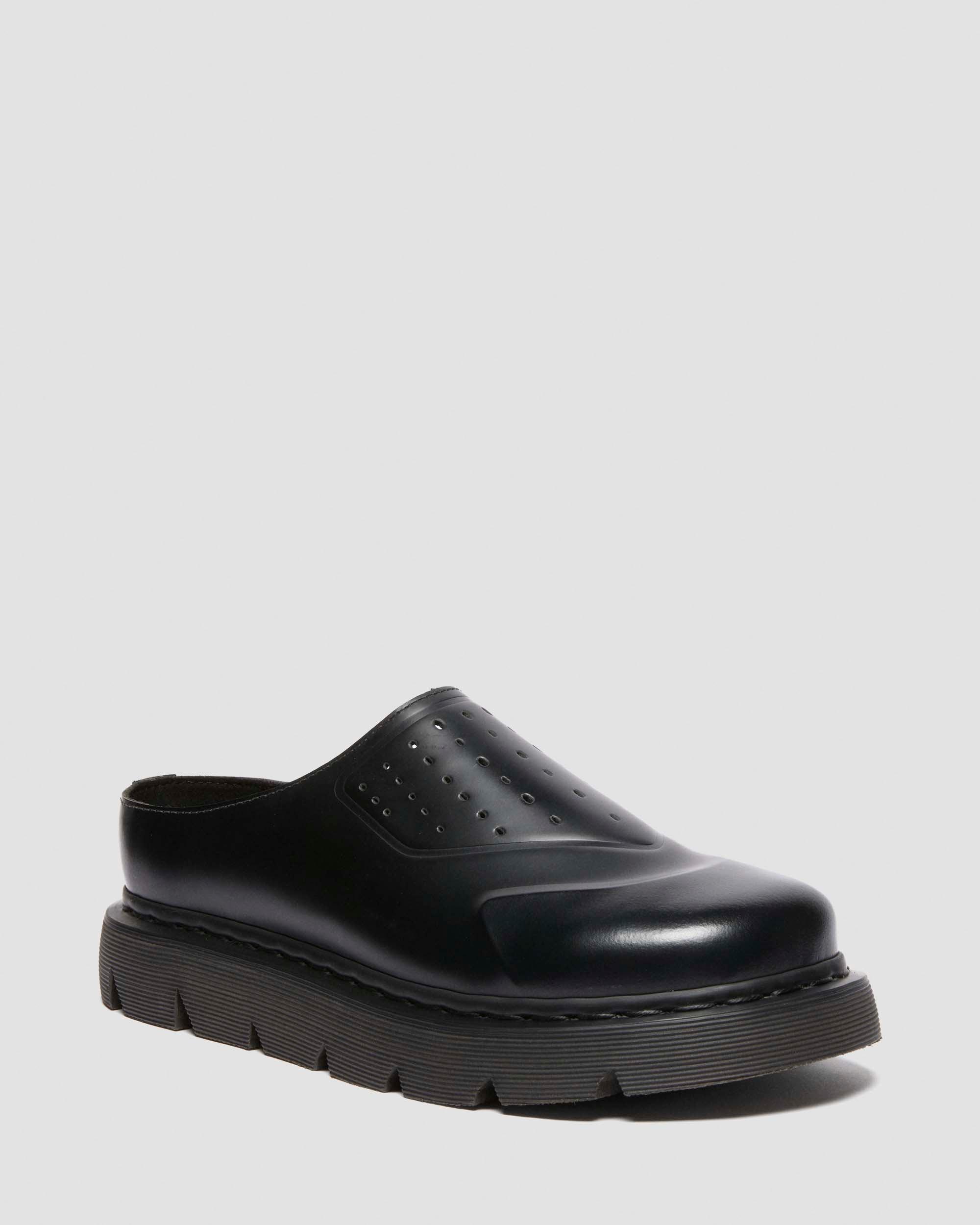 Mules en cuir VENT XX02 in Noir
