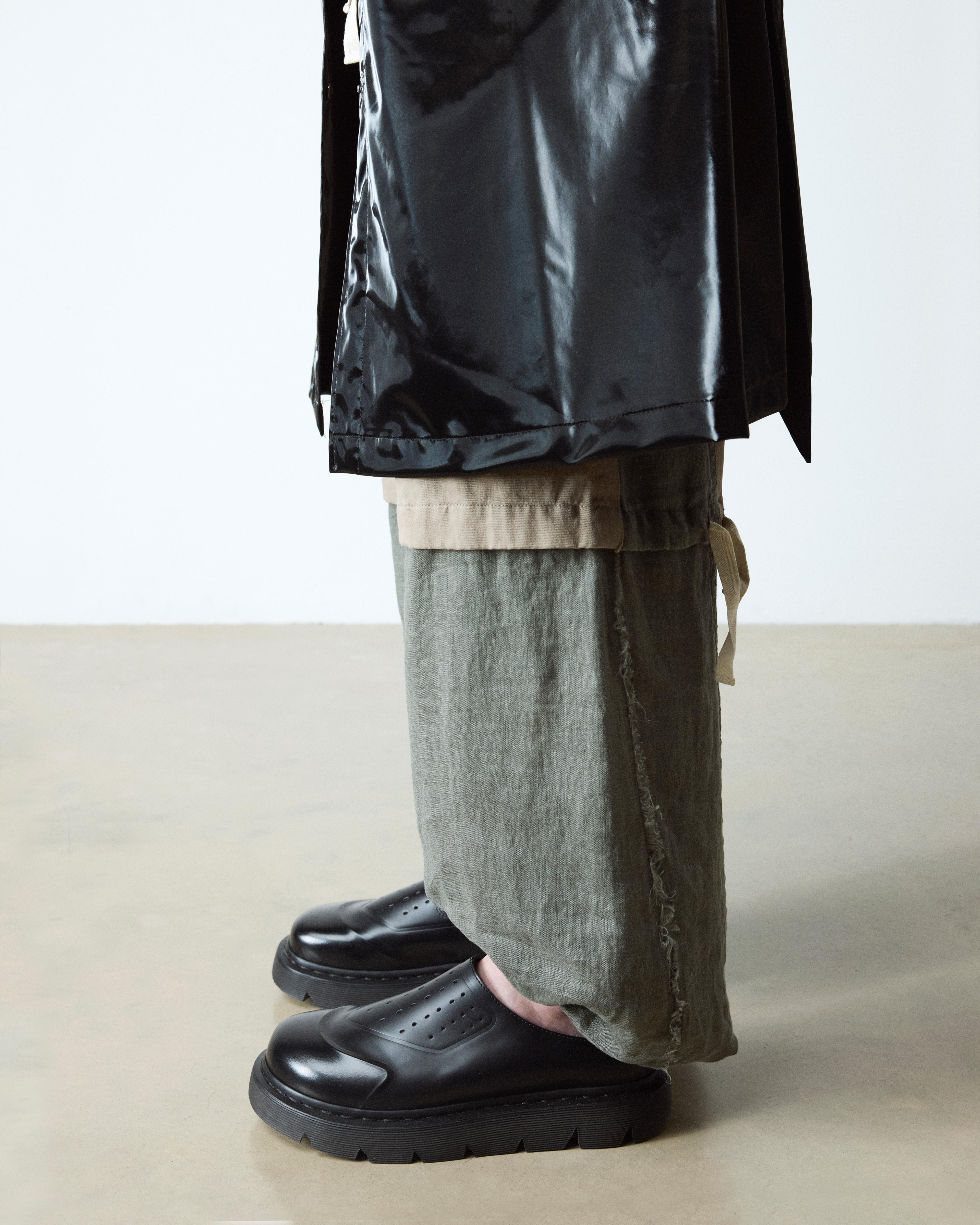 Mules en cuir VENT XX02 in Noir