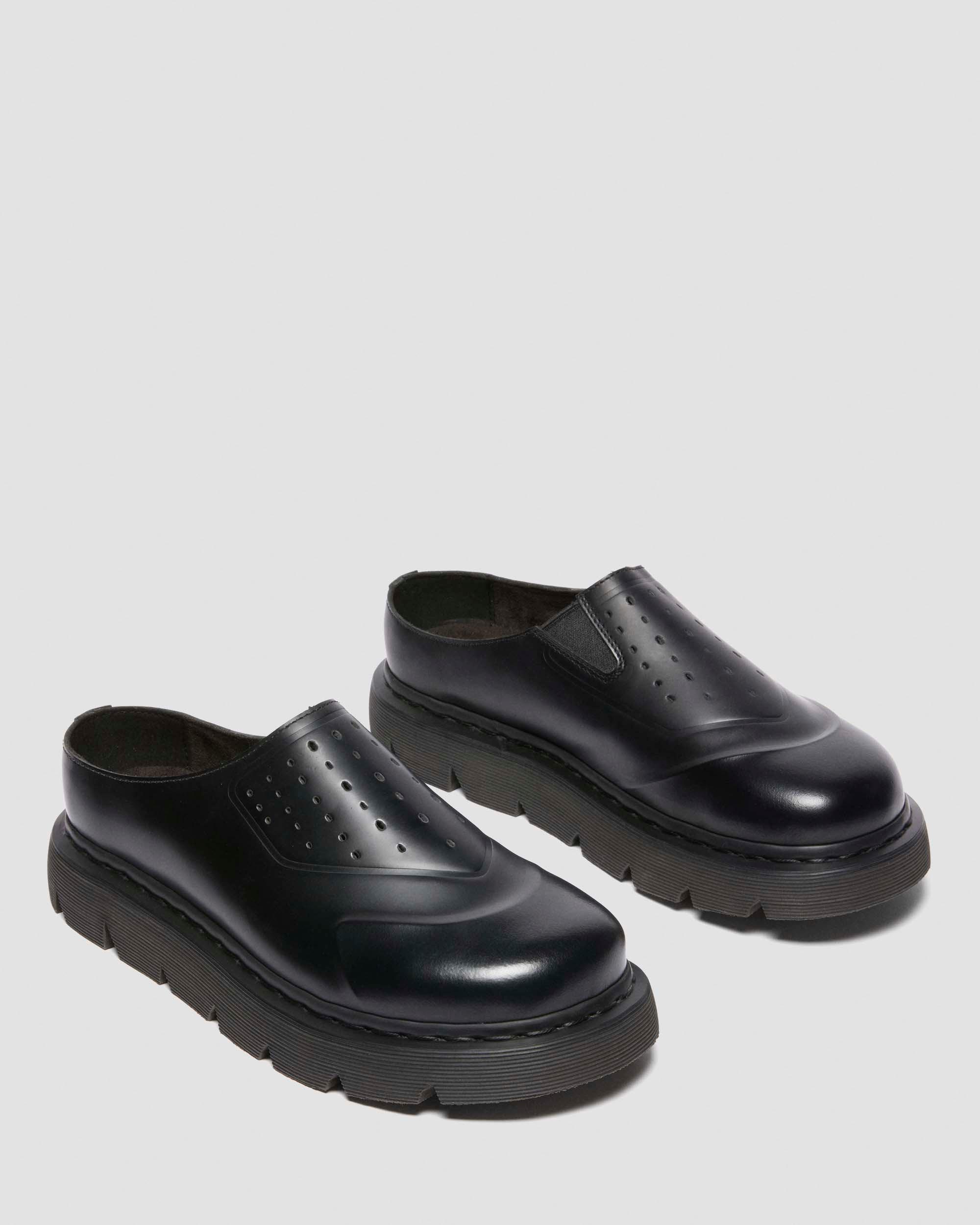 Mules en cuir VENT XX02 in Noir