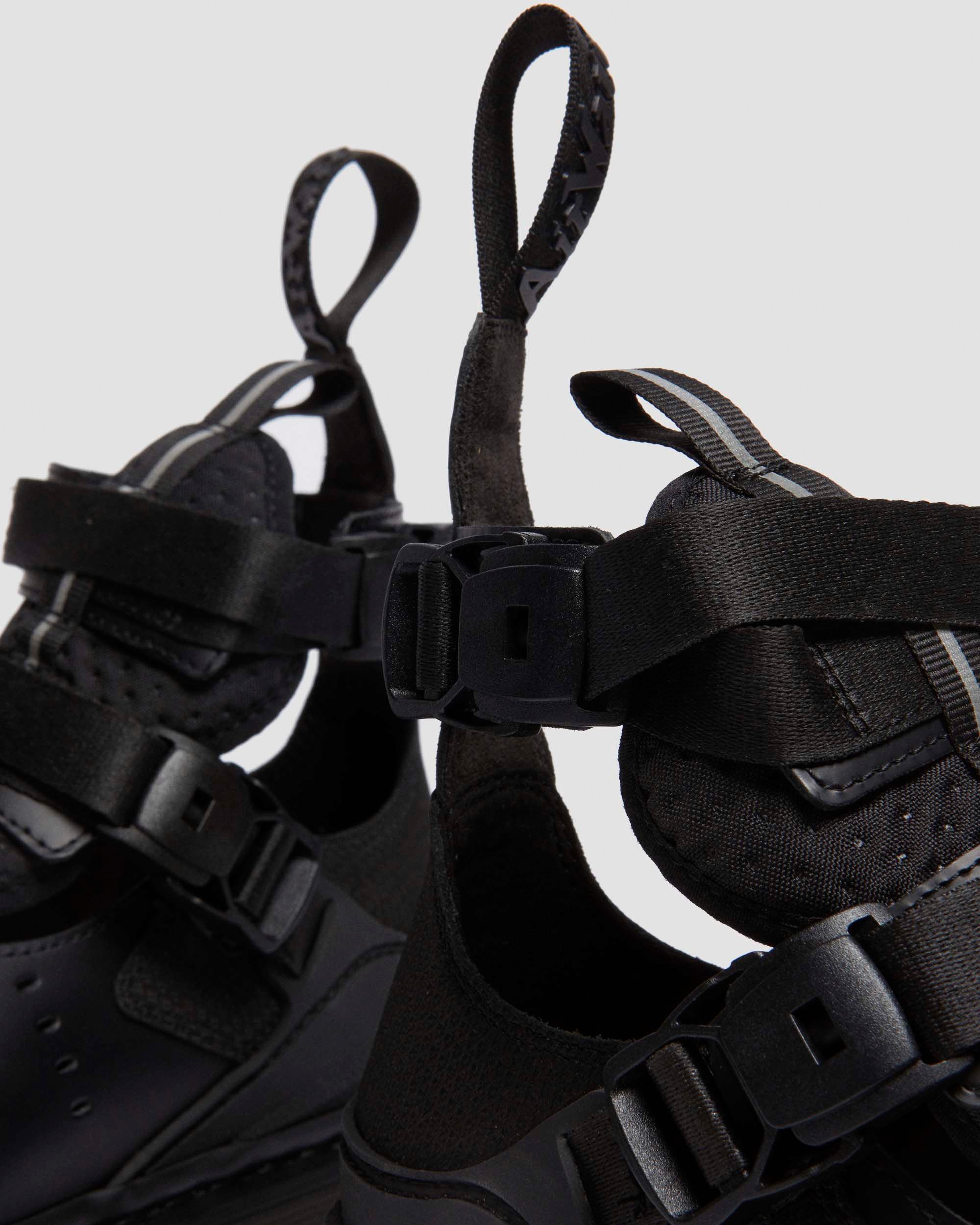 VENT XX01 leren gladiatorsandaal in Zwart