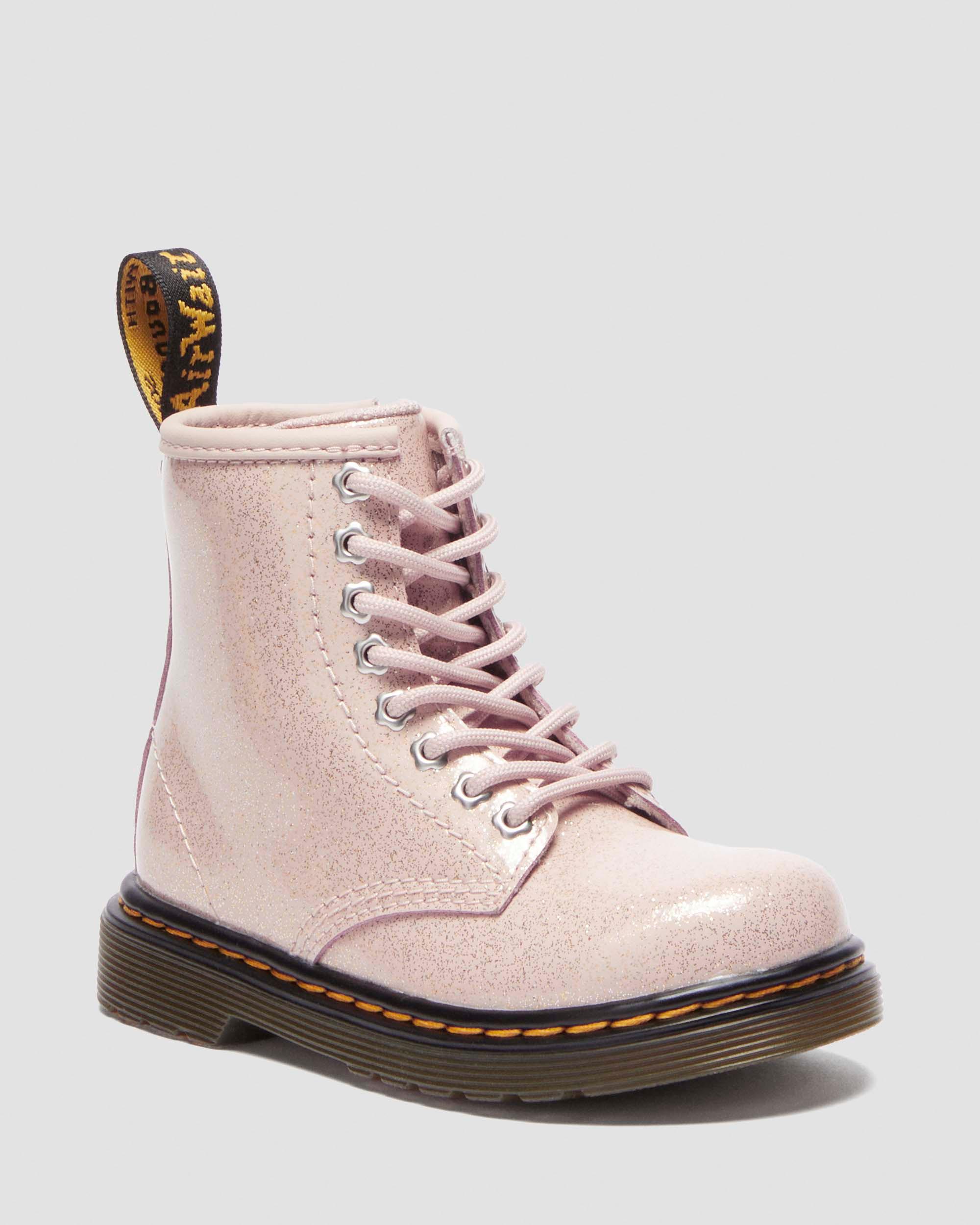 Toddler 1460 Glitter Boots in Powder Pink
