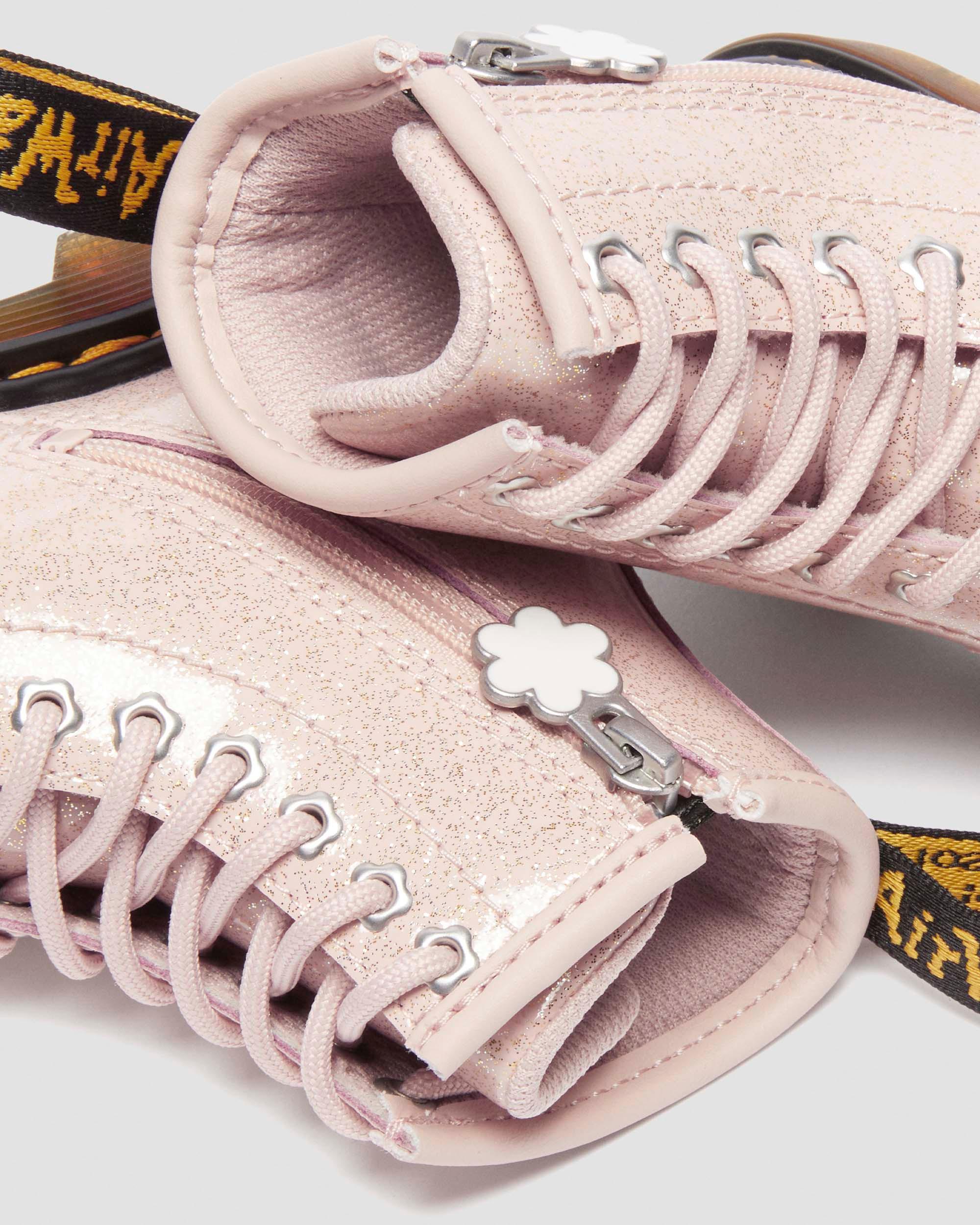 Toddler 1460 Glitter Boots in Powder Pink