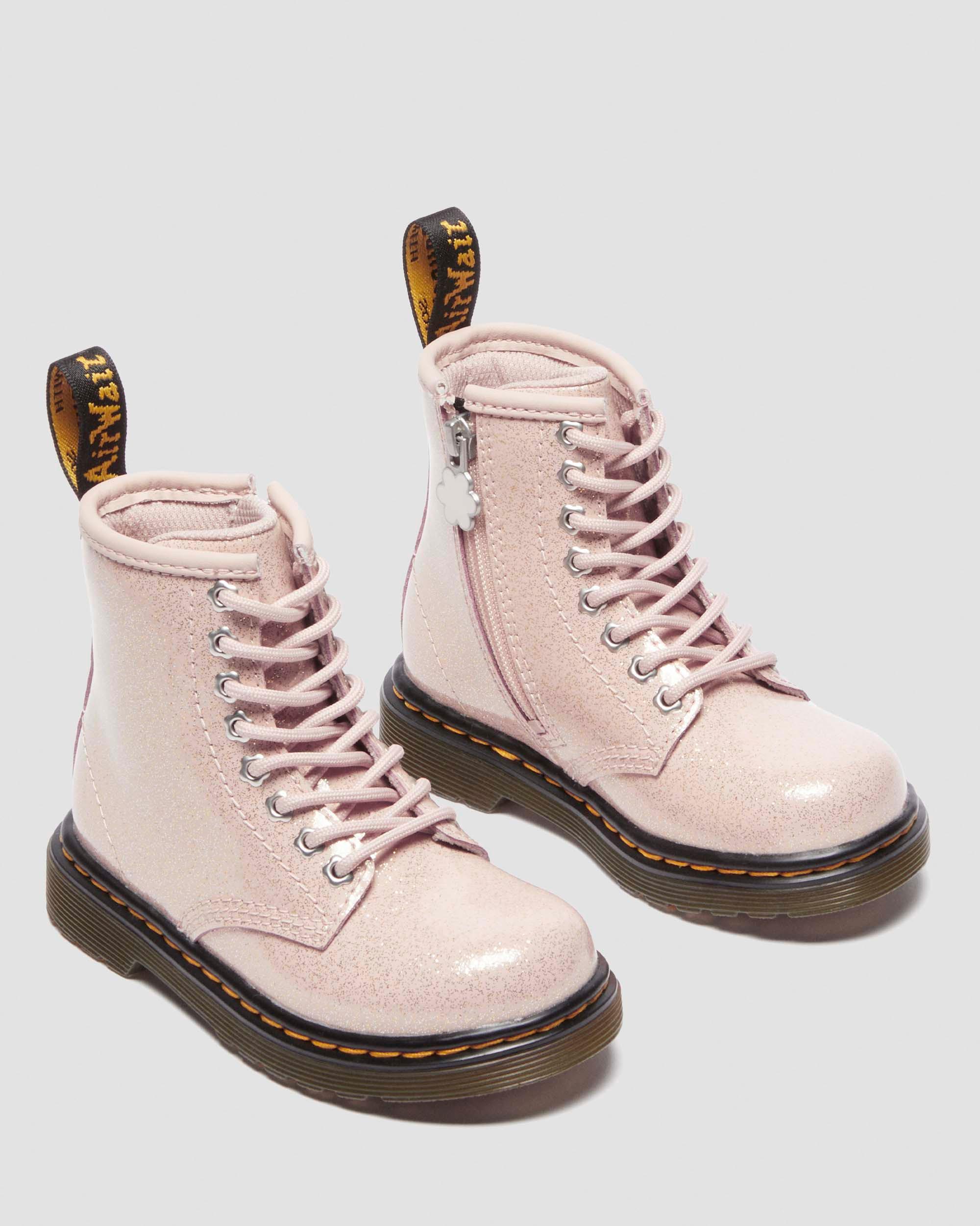 Toddler 1460 Glitter Boots in Powder Pink