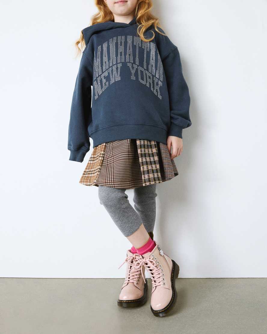 Dr. Martens' Junior 1460 Glitter Boots In Pink