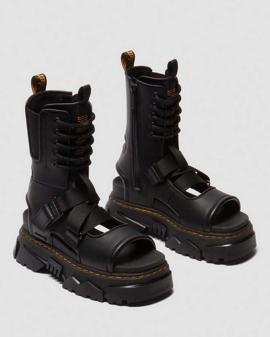 DR. MARTENS' MATTISON LEATHER GLADIATOR SANDALS