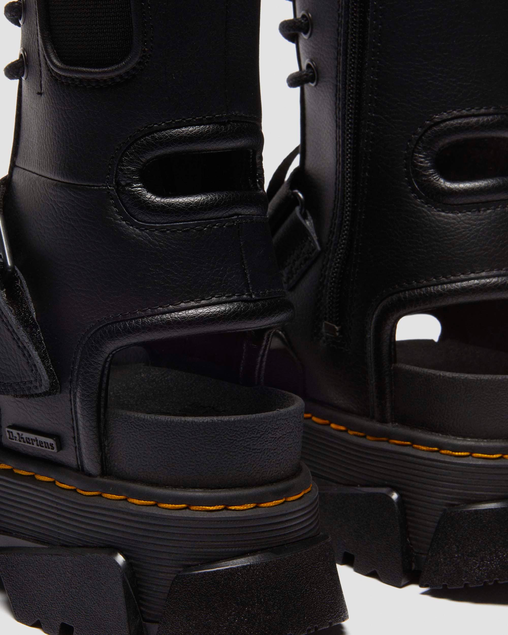 Mattison leather Gladiator sandals in BLACK | Dr. Martens™