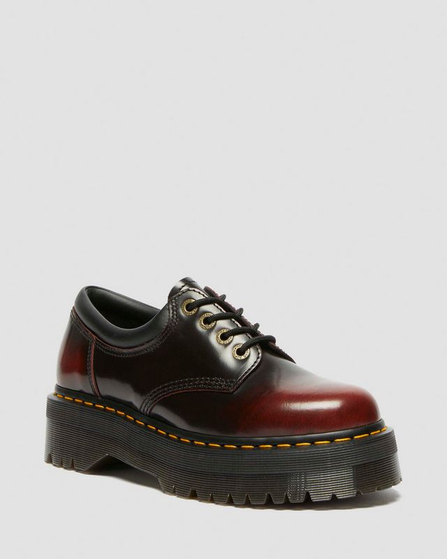 QUAD ARCADIA LEATHER PLATFORM SHOES