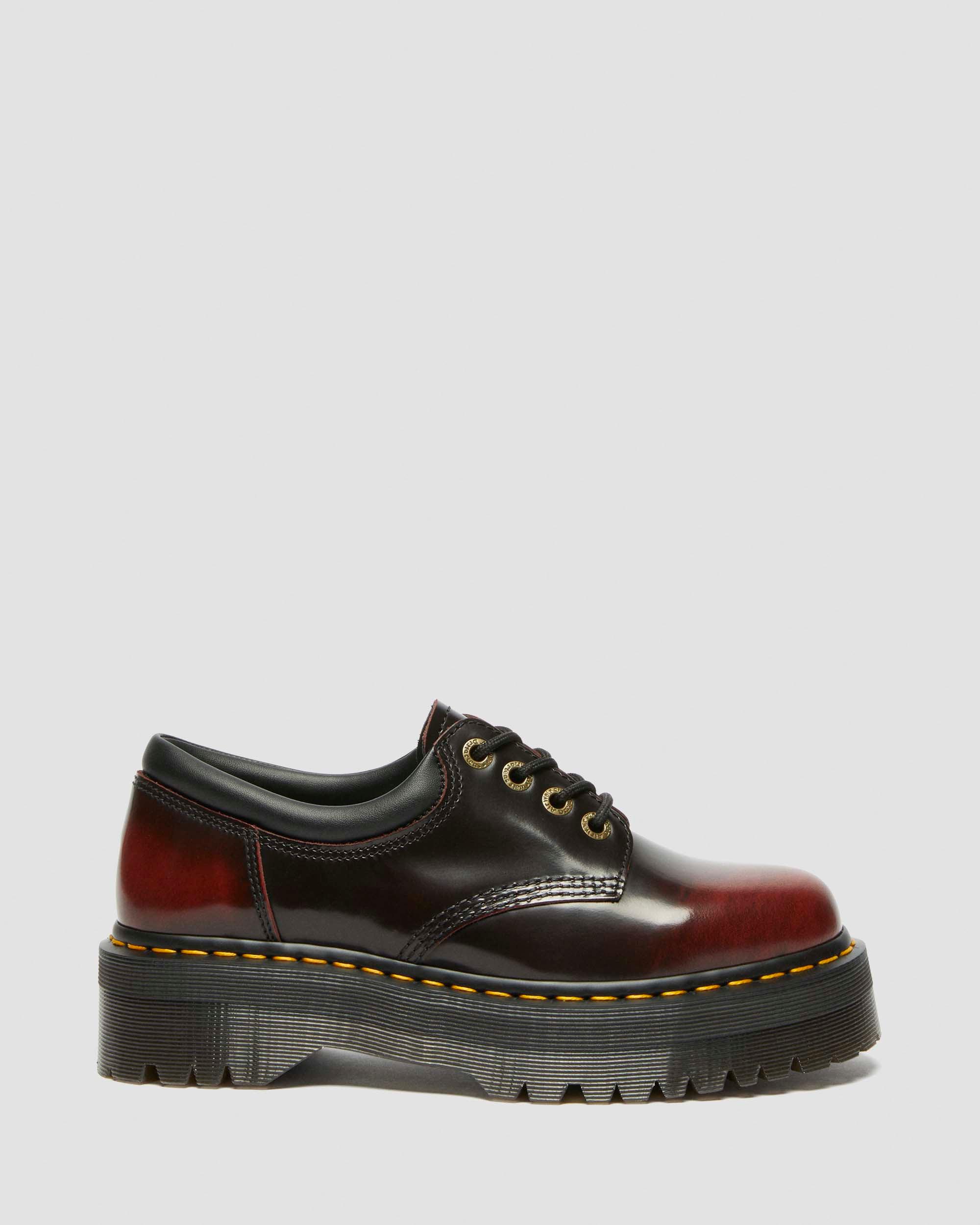 Dr. Martens 8053 QUAD 厚底シューズ UK8 8053 Quad Arcadia Leather Platform Shoes in CHERRY RED | Dr. Martens™