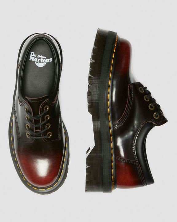 8053 Quad Arcadia Leather Platform Shoes in Cherry Red 8053 Quad Arcadia Leather Platform Shoes in Cherry Red