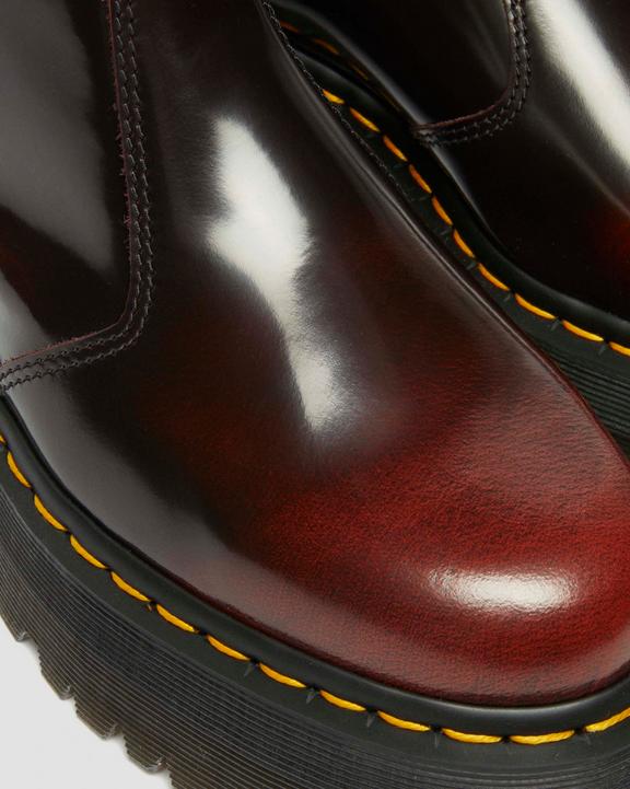 2976 Quad Arcadia Leather Platform Chelsea Boots in Cherry 2976 Quad Arcadia Leather Platform Chelsea Boots in Cherry