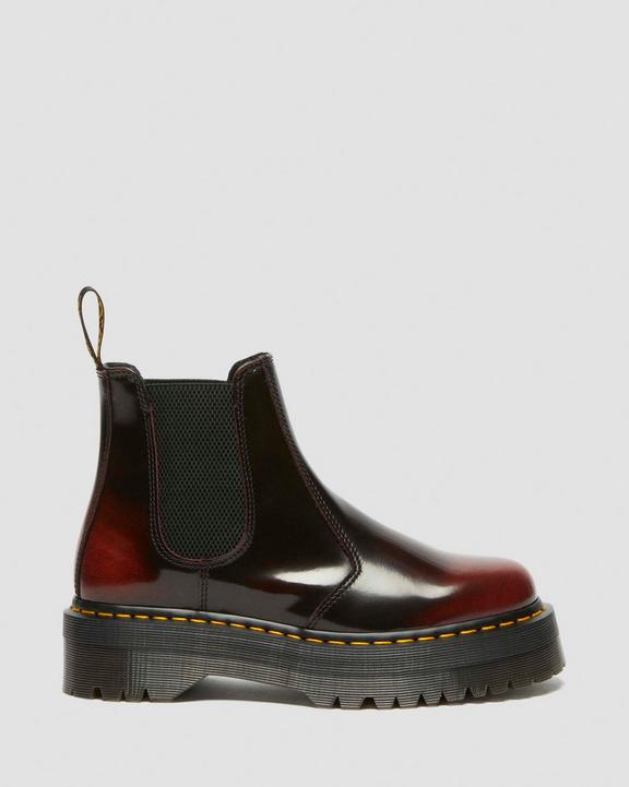 2976 Quad Arcadia Leather Platform Chelsea Boots in Cherry 2976 Quad Arcadia Leather Platform Chelsea Boots in Cherry