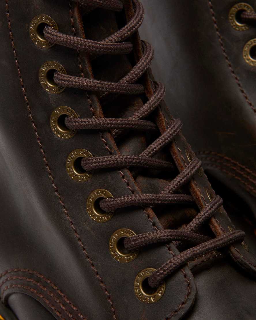 Dr. Martens' Sinclair Crazy Horse Leather Platform Boots In Brown