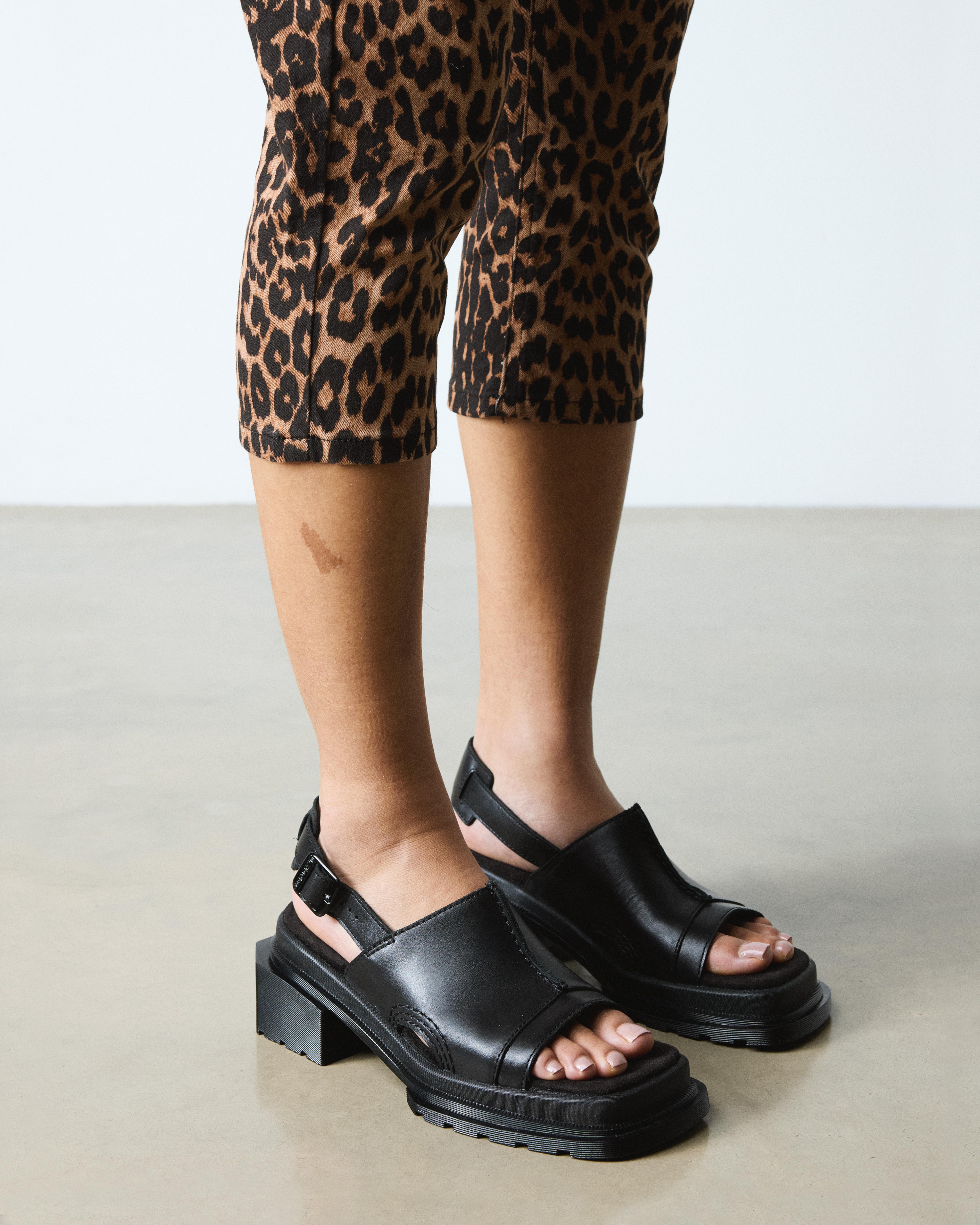 Maybole Athena leather Mules in Black