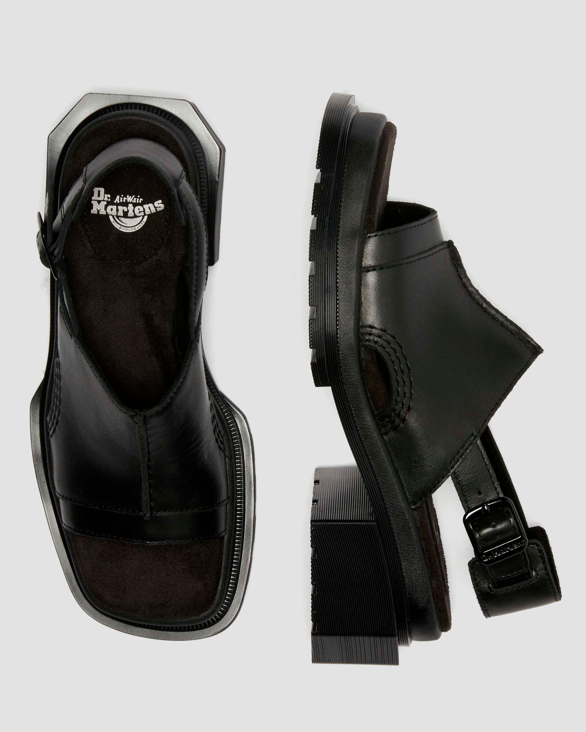 Maybole Wanama leather Sandals in Black