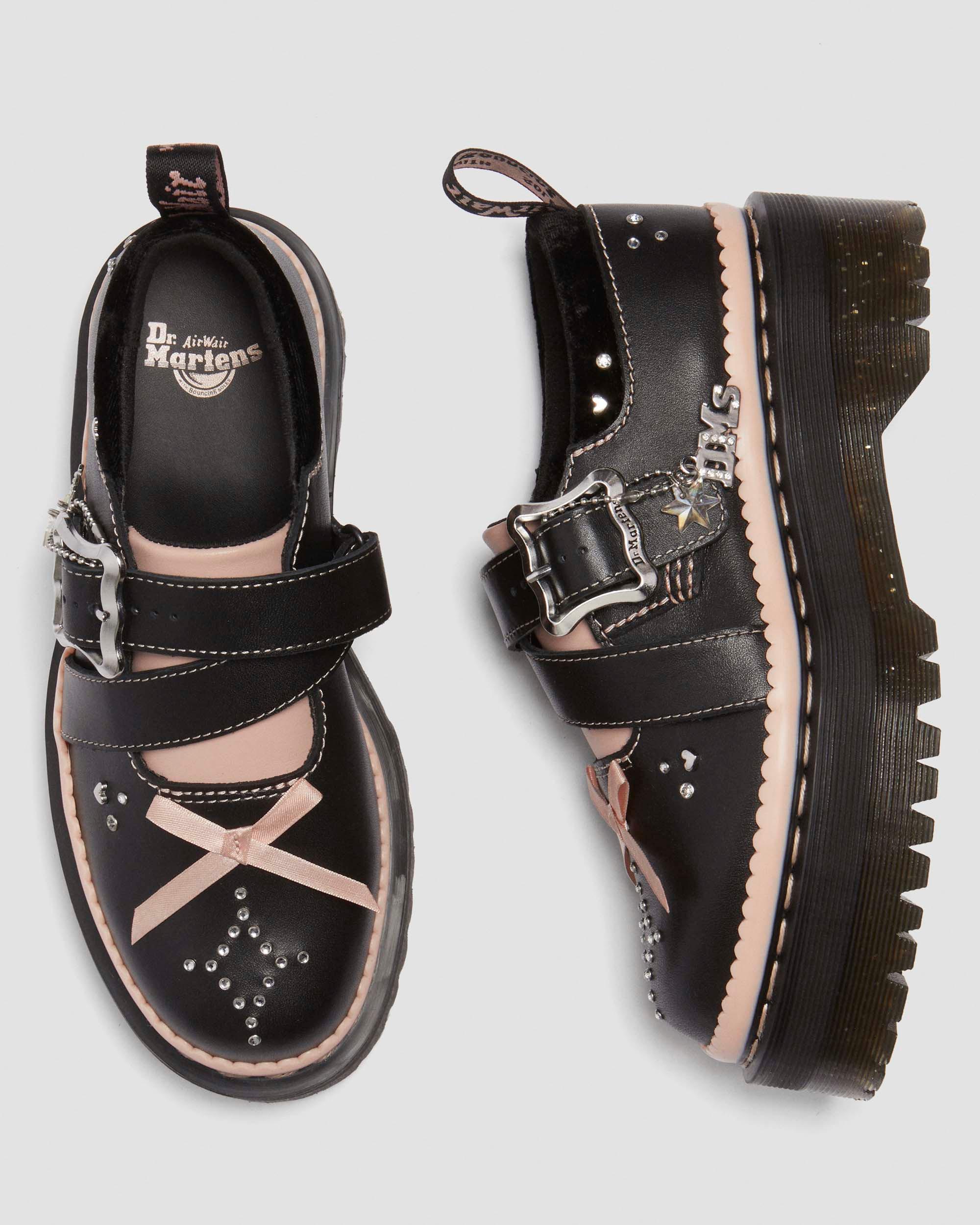 Kemsley Leather Buckle Platform Shoes