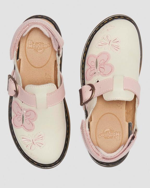 Junior Jorgie leather mules in Cloud Cream | Dr. Martens Junior Jorgie leather mules in Cloud Cream | Dr. Martens