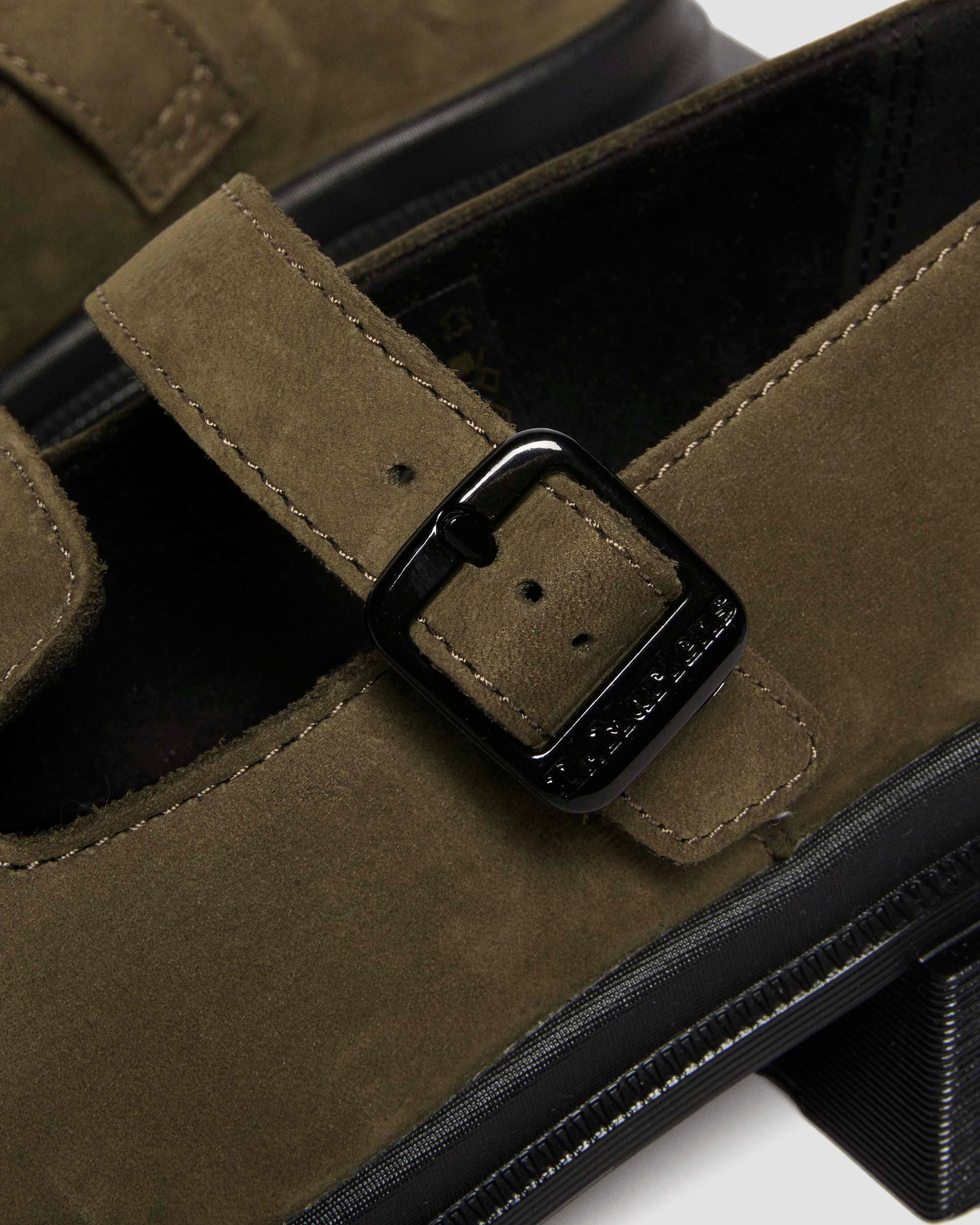 Dr. Martens Khaki Maybole Mary Jane Loafers In Green