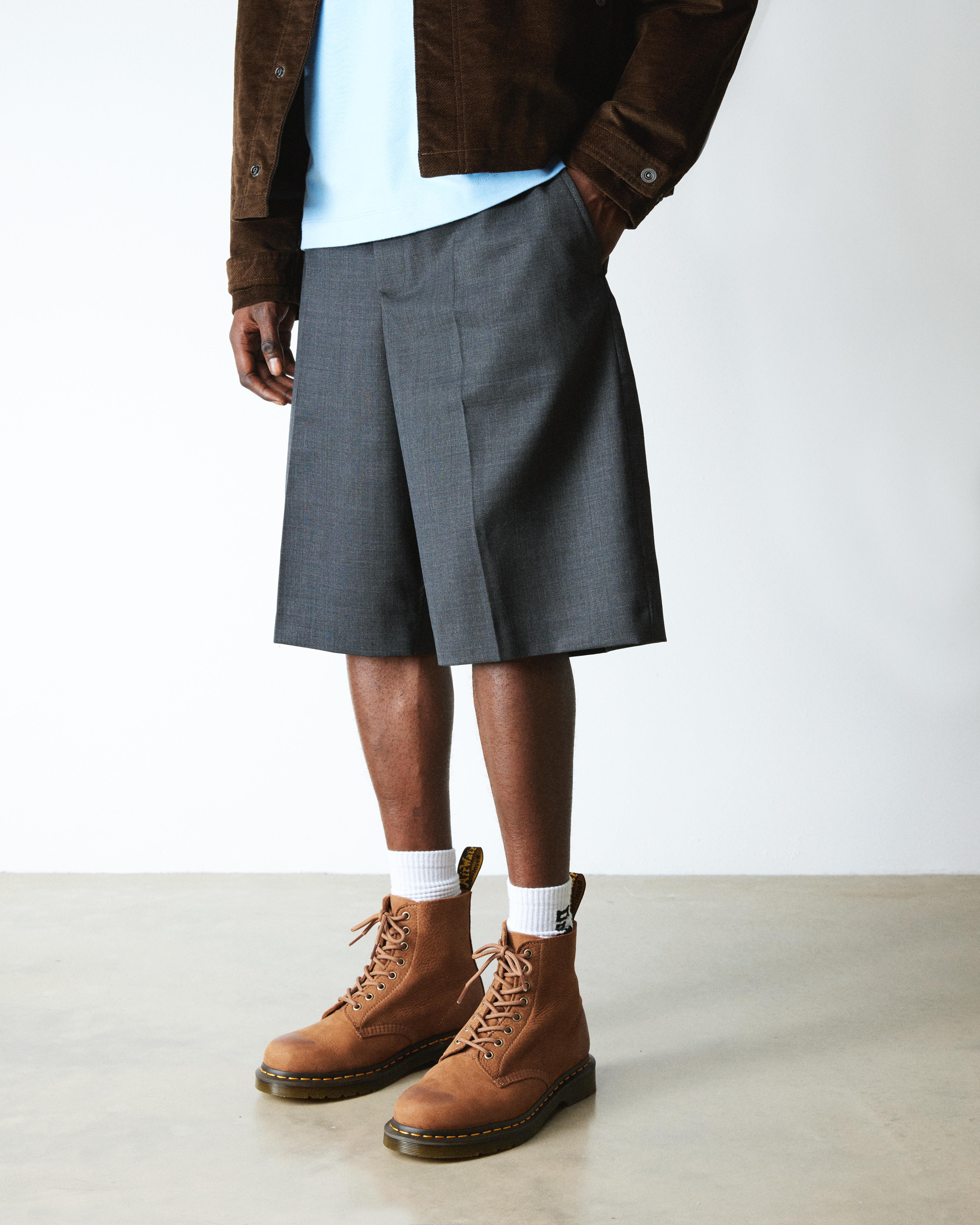Dr. Martens' 1460 Pascal Tumbled Nubuck Boots In Brown