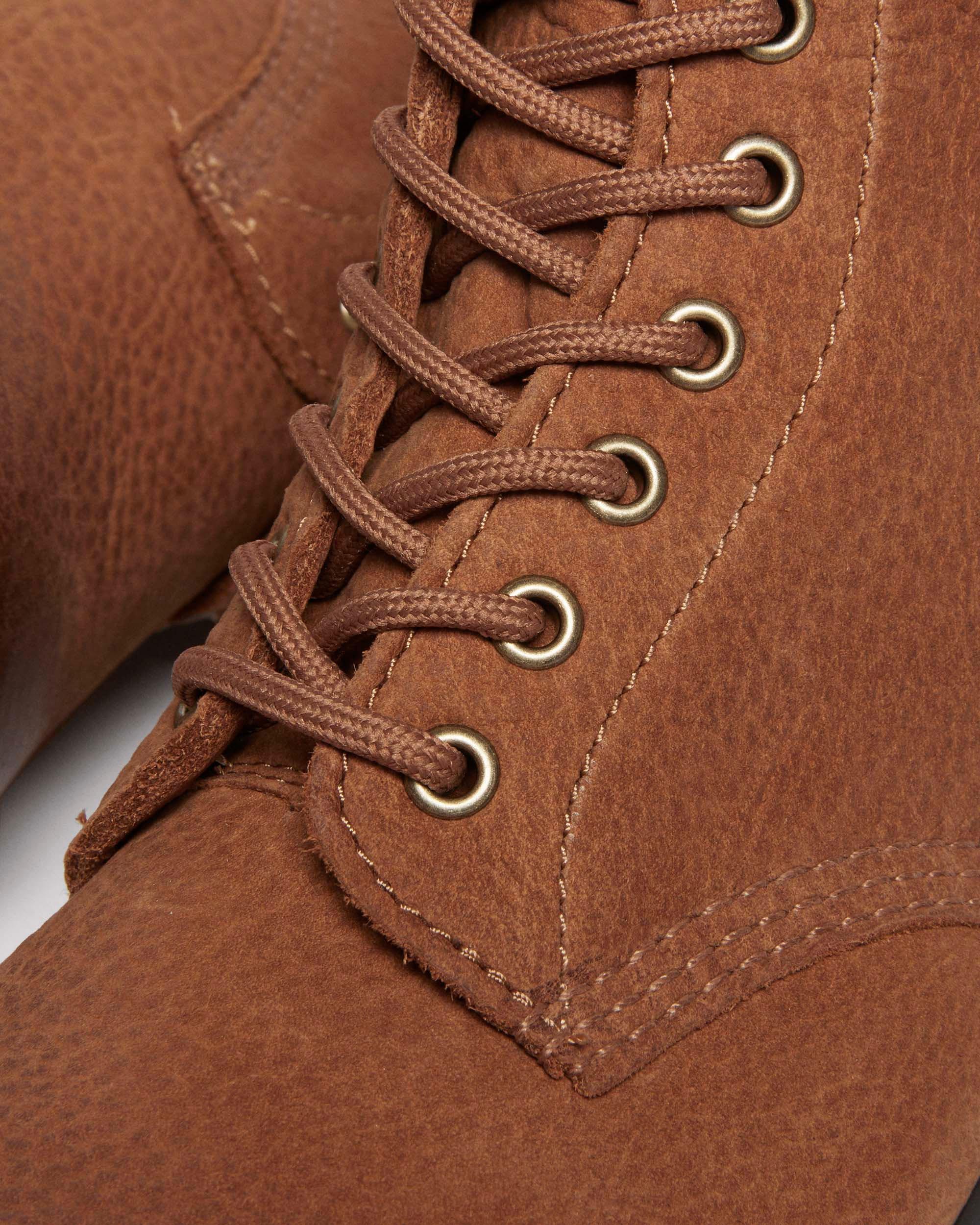 1460 Pascal Tumbled Nubuck boots in Desert Brown