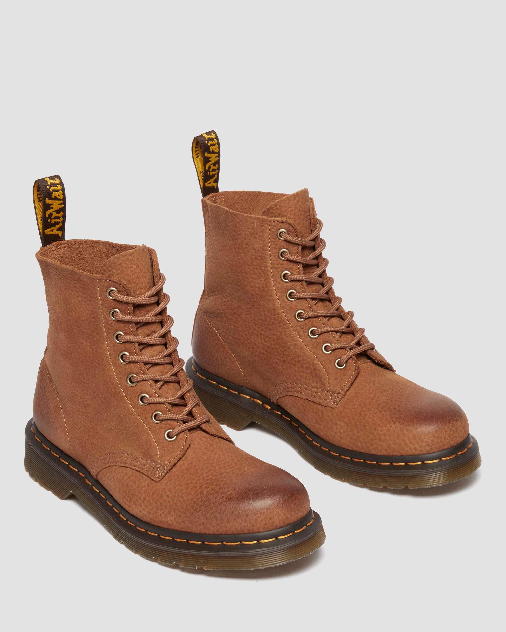 1460 Pascal Tumbled Nubuck boots in Desert Brown