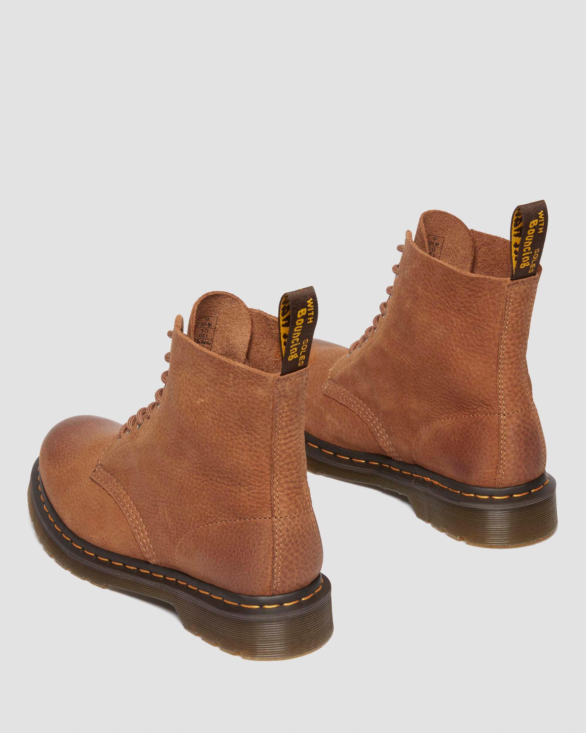 1460 Pascal Tumbled Nubuck boots in Desert Brown