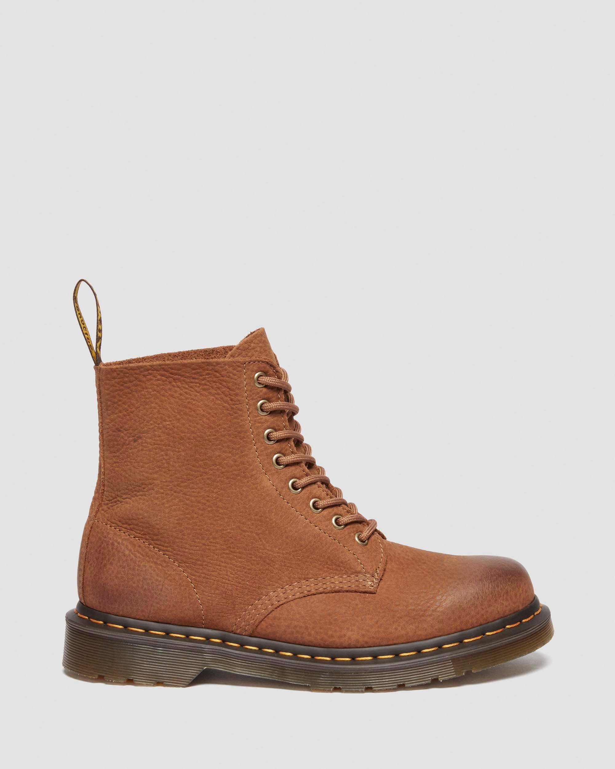 1460 Pascal Tumbled Nubuck boots in Desert Brown